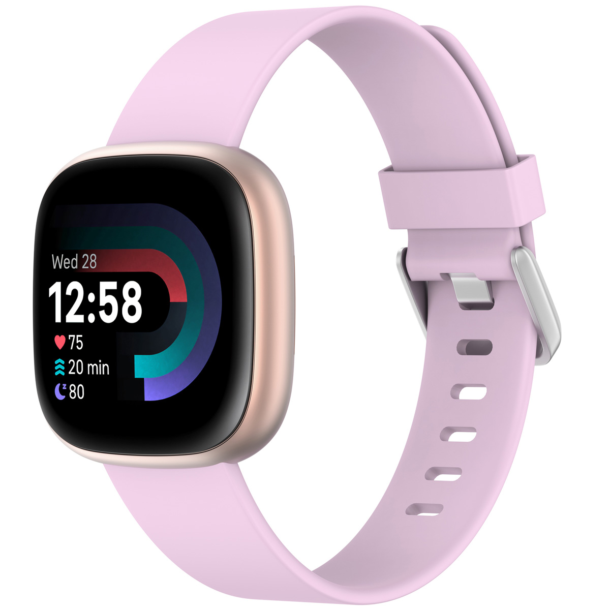 imoshion Silikonband für Fitbit Versa / Versa 2 / Versa Lite - Größe L - Altrosa