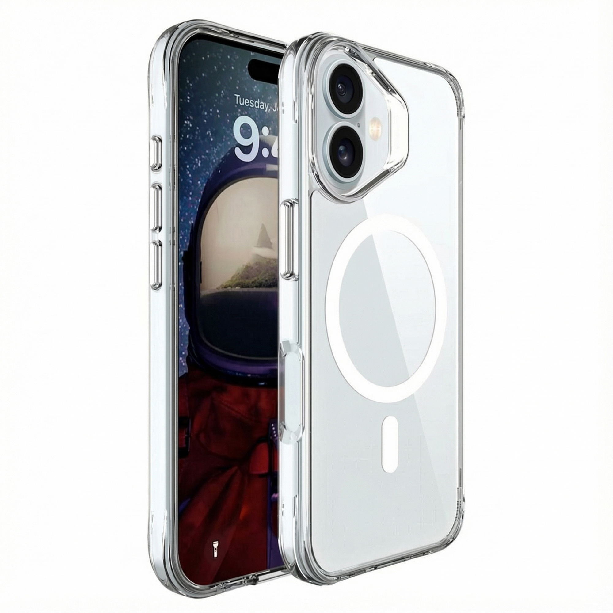imoshion Rugged Air MagSafe Case für das Apple iPhone 16 - Transparent