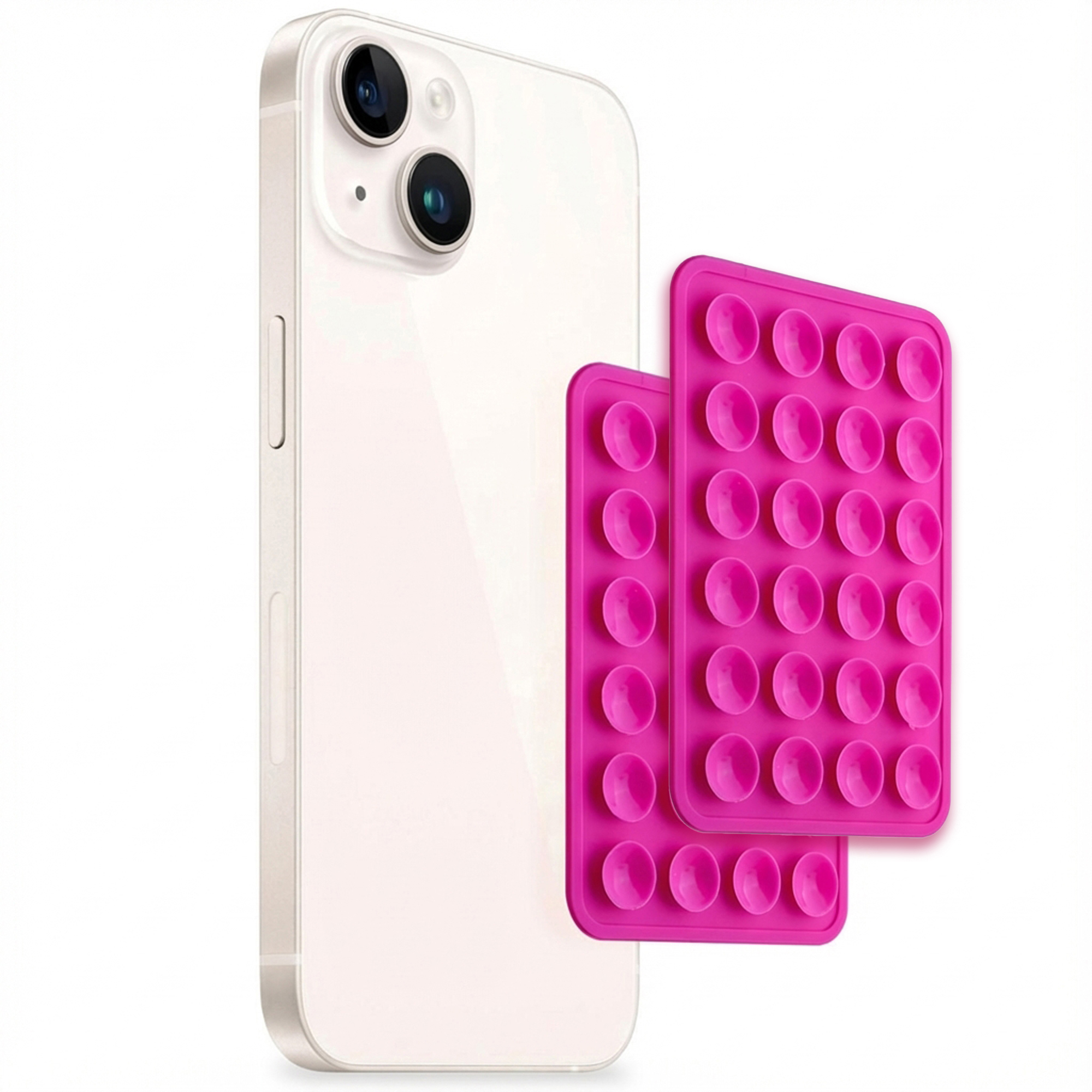 Selencia 2er-Pack Telefonhalter Saugnapf - Rosa