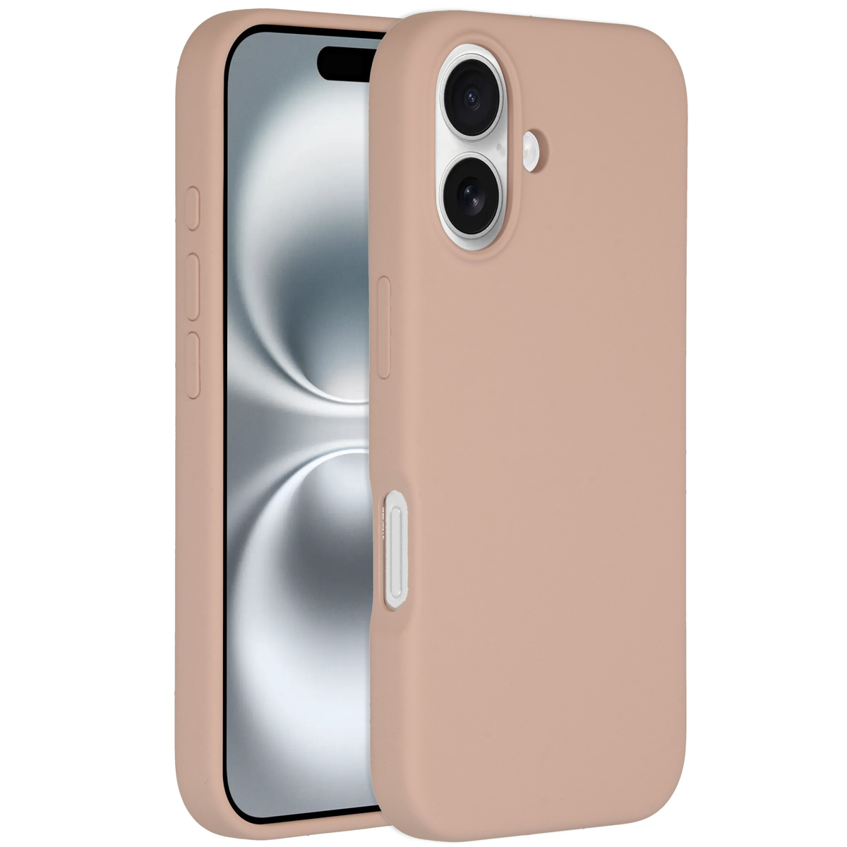 Accezz Liquid Silikoncase mit MagSafe für das Apple iPhone 16 - Rosa