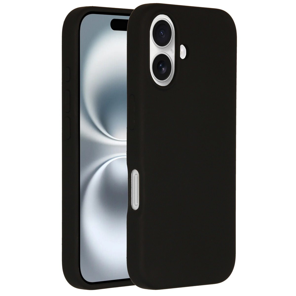 Accezz Liquid Silikoncase mit MagSafe für das Apple iPhone 16 - Schwarz