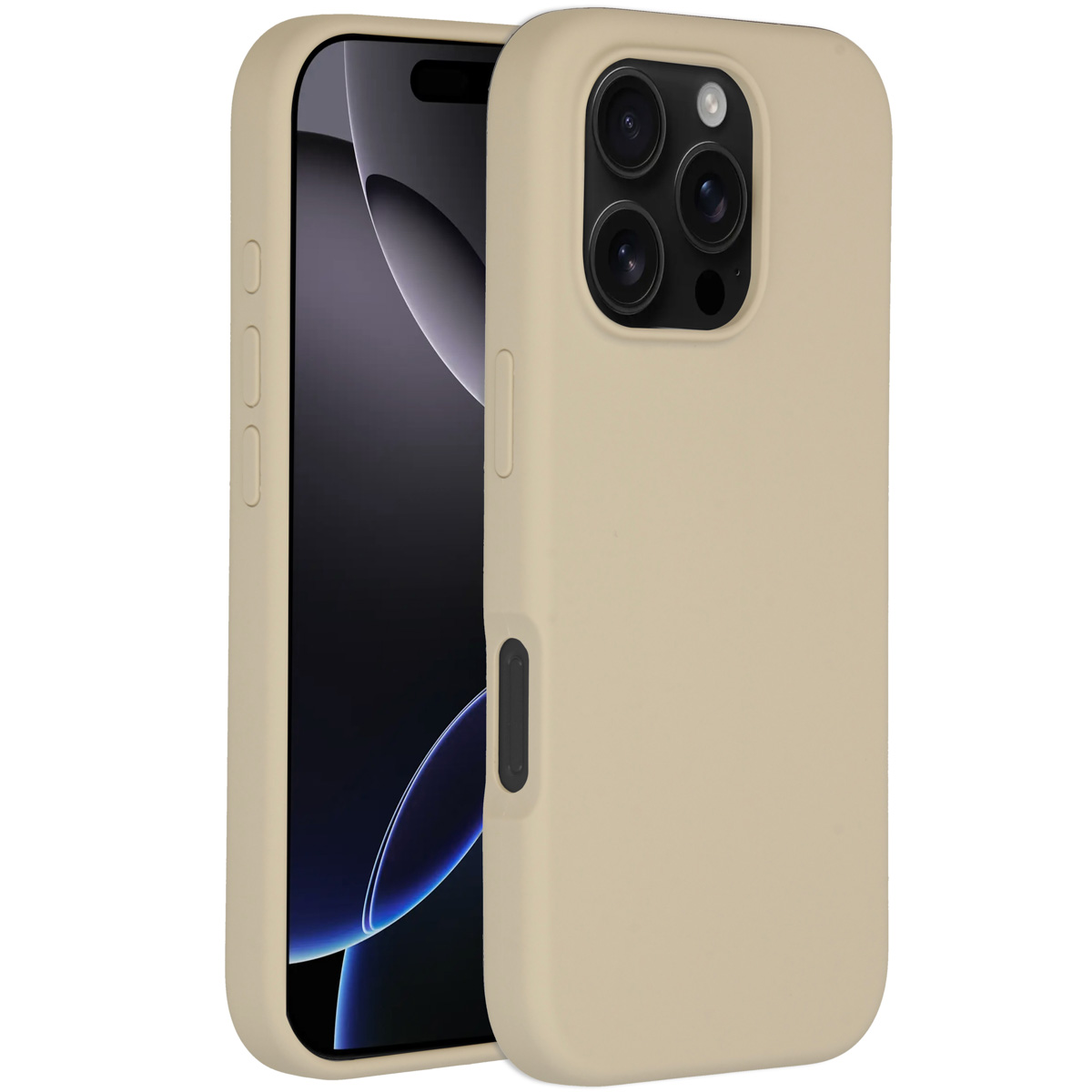 Accezz Liquid Silikoncase mit MagSafe für das Apple iPhone 16 Pro - Stone