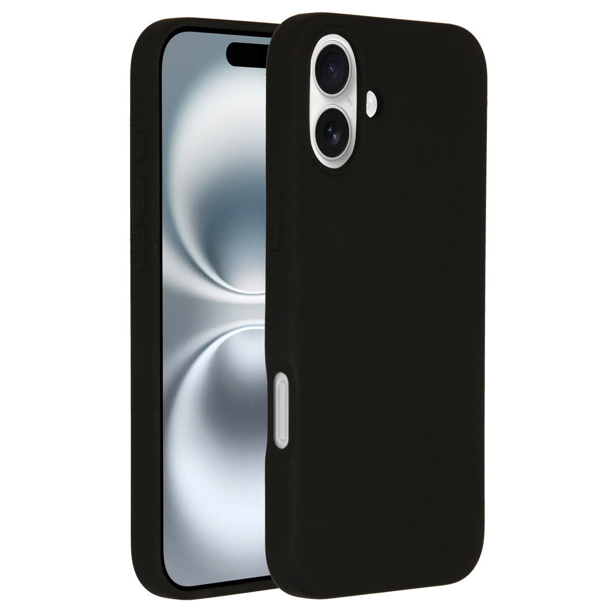 Accezz Liquid Silikoncase mit MagSafe für das Apple iPhone 16 Plus - Schwarz