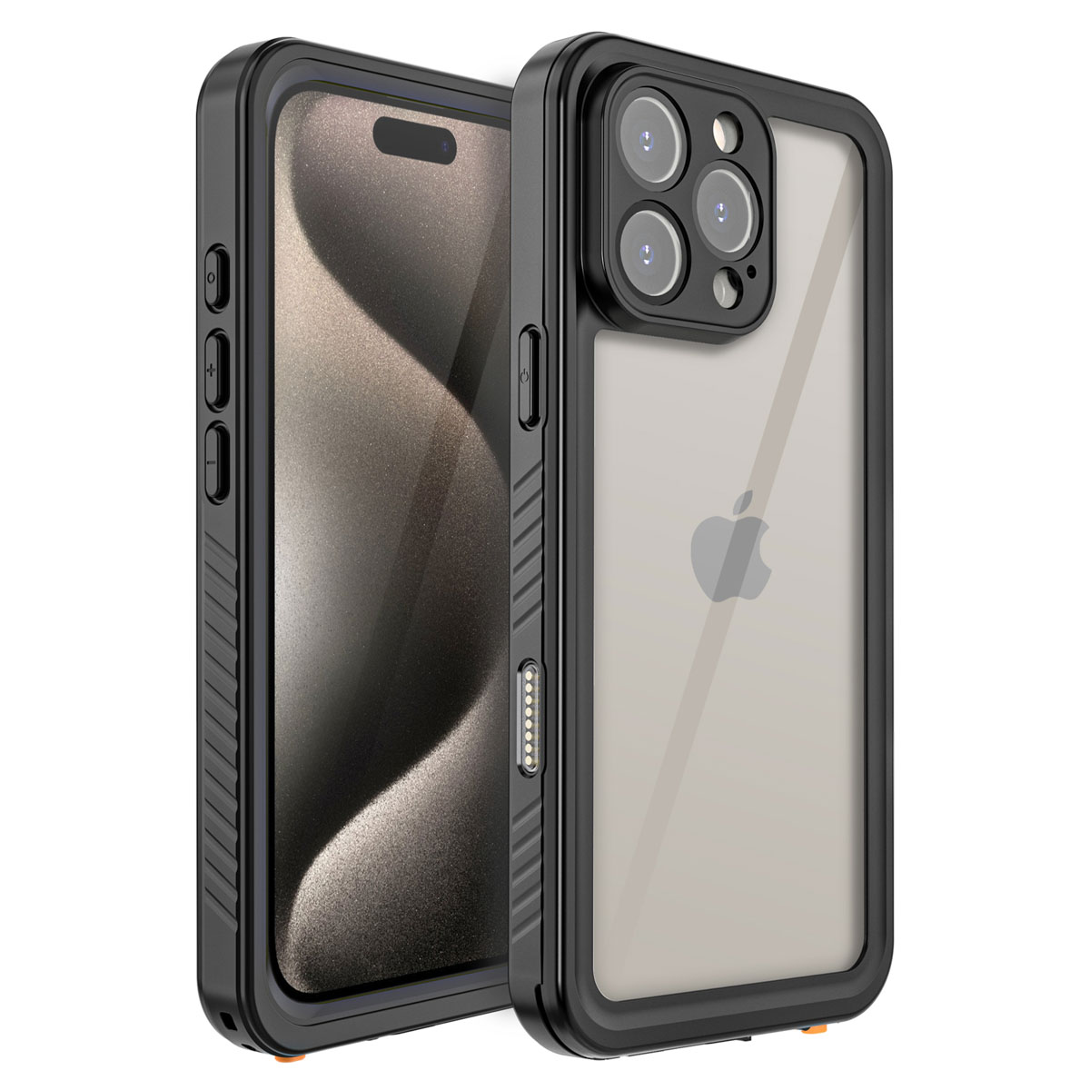 Redpepper Dot Plus Waterproof Case für das Apple iPhone 16 Pro Max - Schwarz