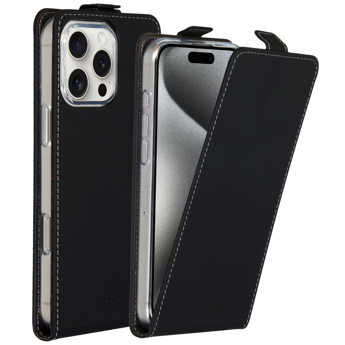Accezz Flip Case für das Apple iPhone 16 Pro Max - Schwarz