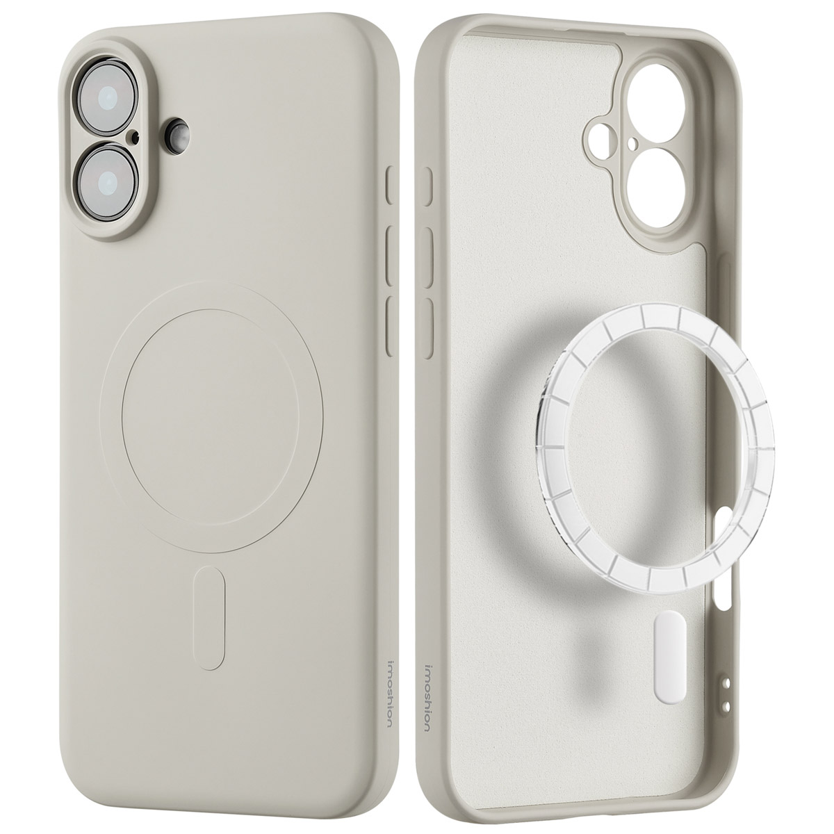 imoshion Color Back Cover mit MagSafe für das Apple iPhone 16 - Beige