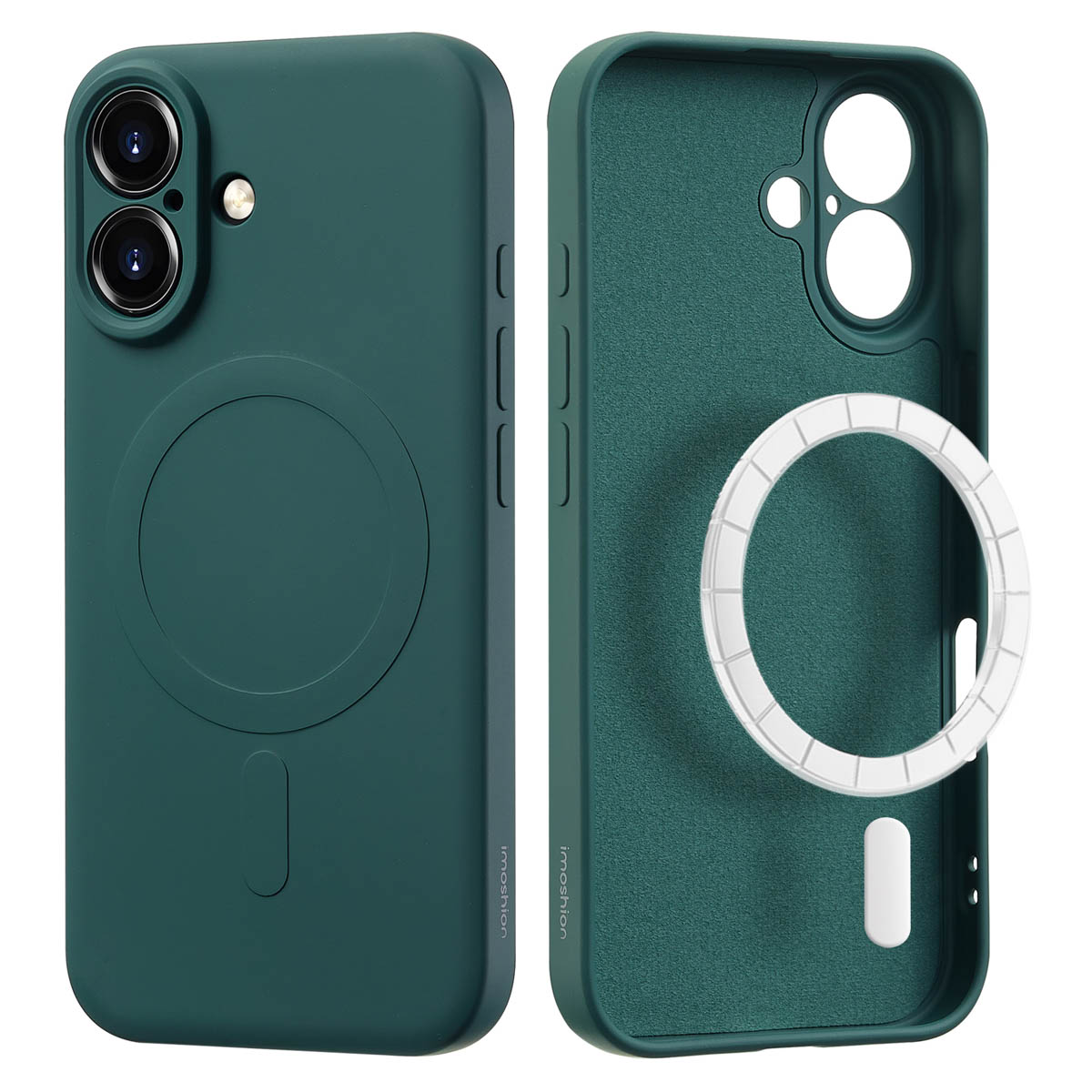 imoshion Color Back Cover mit MagSafe für das Apple iPhone 16 - Dunkelgrün