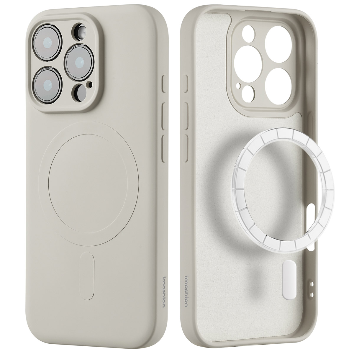 imoshion Color Back Cover mit MagSafe für das Apple iPhone 16 Pro - Beige