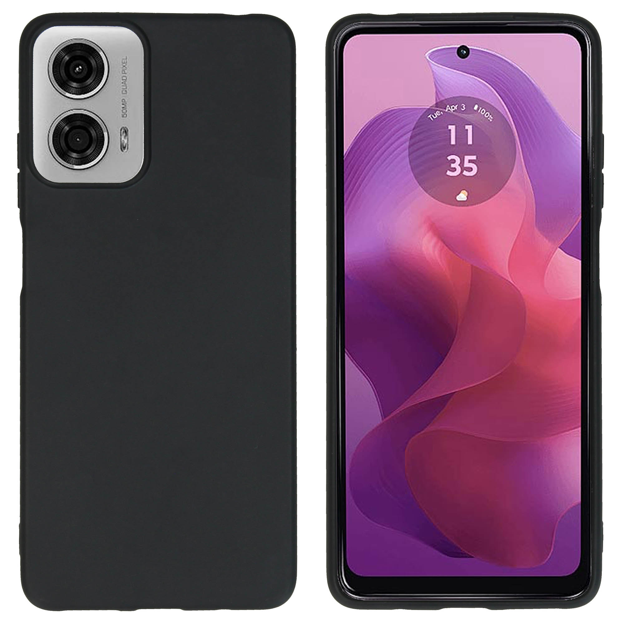 imoshion TPU Color Cover für das Motorola Moto G04 / G24 - Schwarz