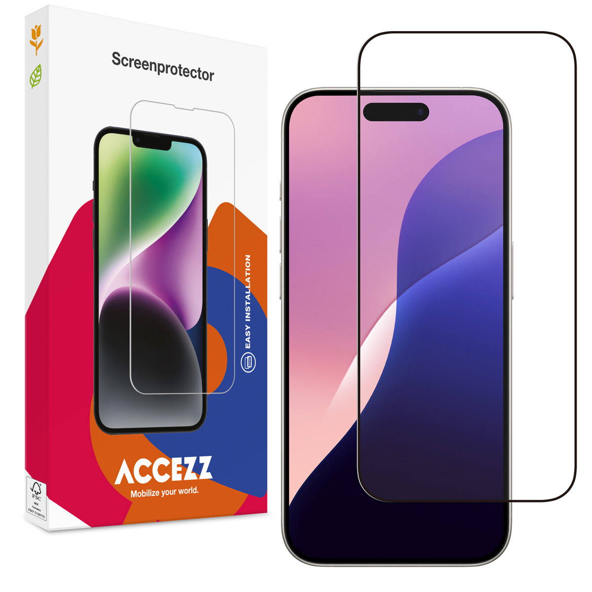 Accezz Full Cover Screen Protector aus gehärtetem Glas für das Apple iPhone 18 Pro Max / 17 Pro Max / 16 Pro Max
