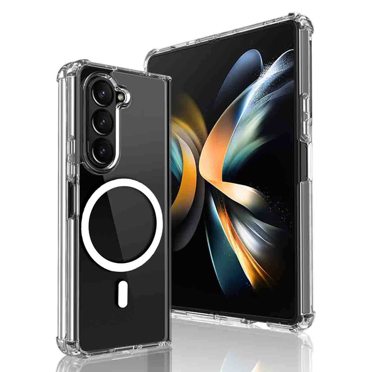 imoshion Rugged clear Back Cover mit MagSafe für das Samsung Galaxy Z Fold 6 - Transparent