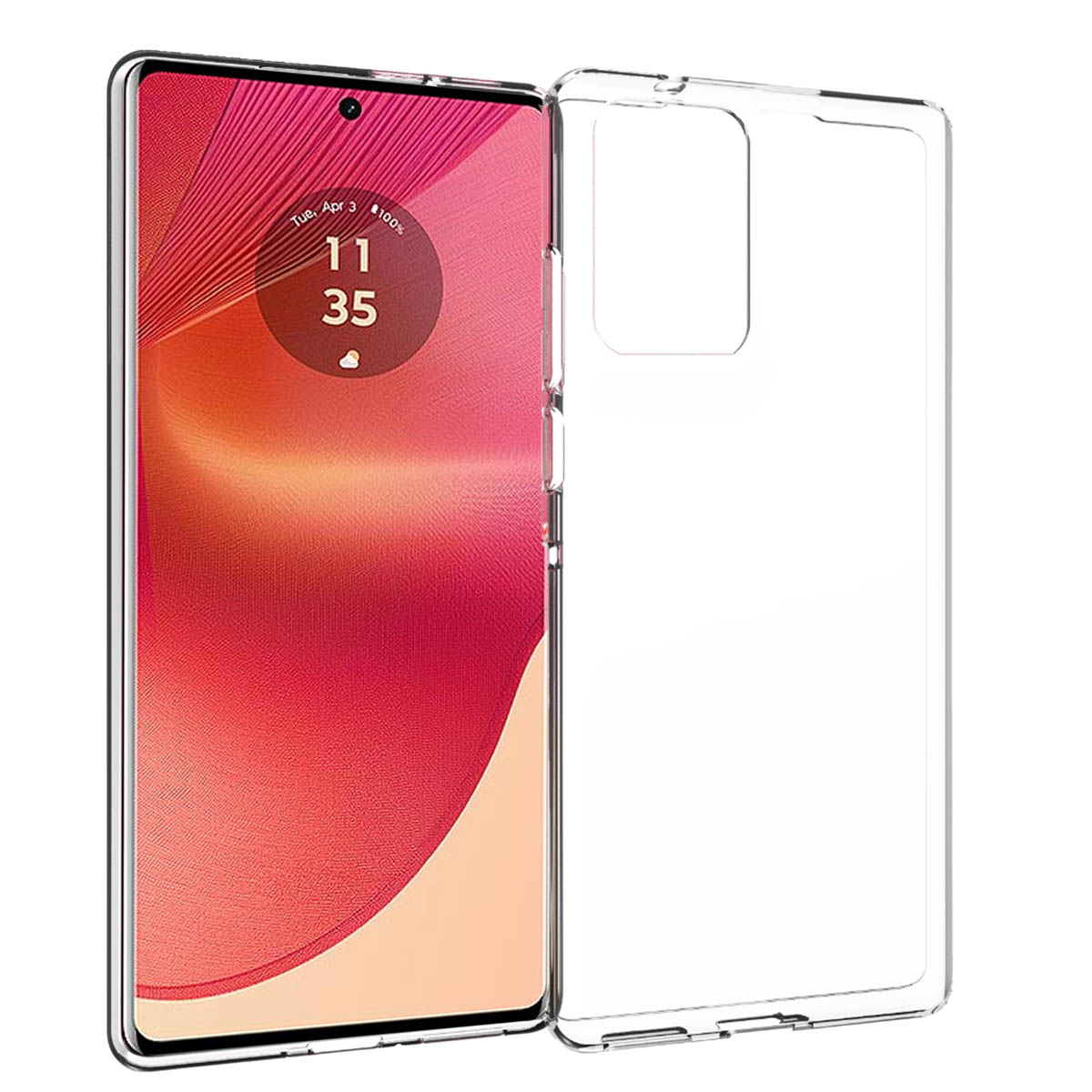 Accezz Clear TPU Backcover für das Motorola Edge 50 Fusion - Transparent