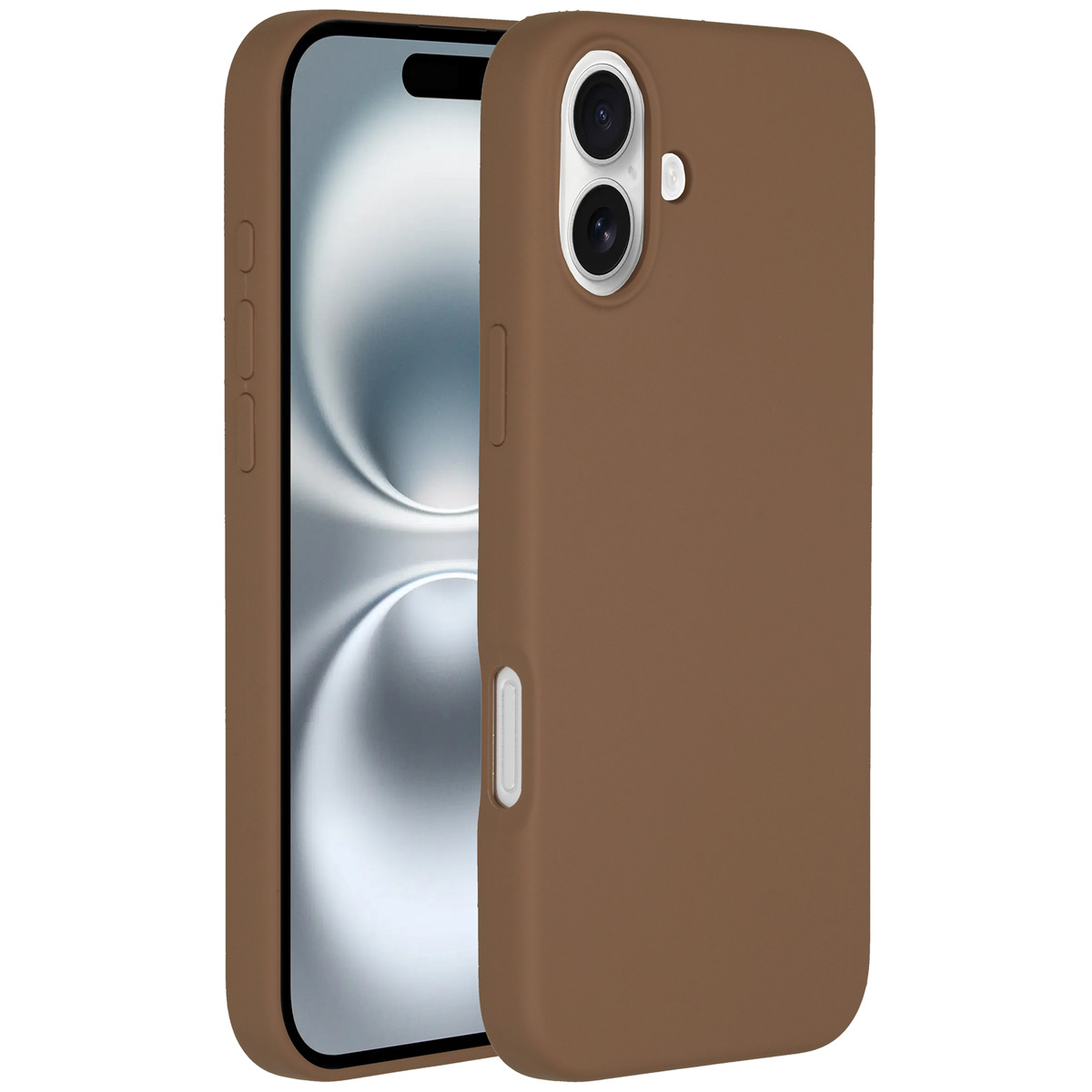 Accezz Liquid Silikoncase mit MagSafe für das Apple iPhone 16 - Hellbraun