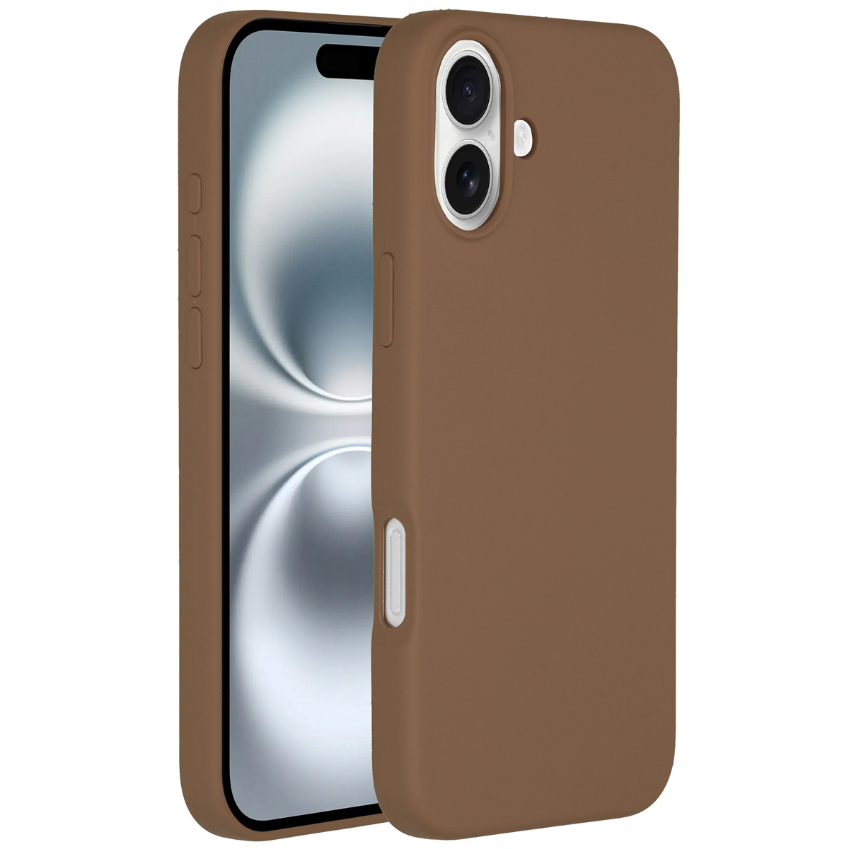 Accezz Liquid Silikoncase mit MagSafe für das Apple iPhone 16 Plus - Hellbraun