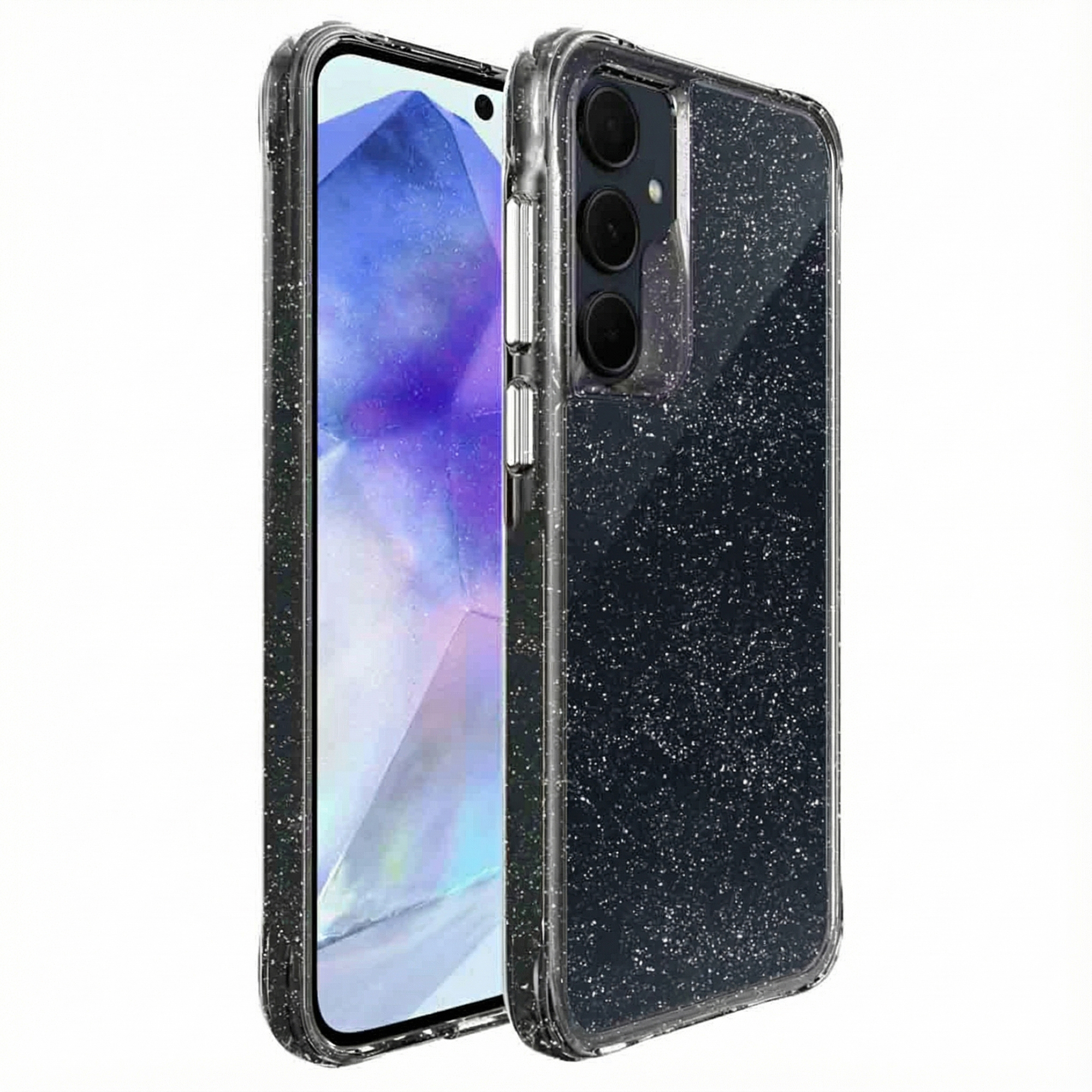 imoshion Klare Glitter Backcover für das Samsung Galaxy A55 - Silber
