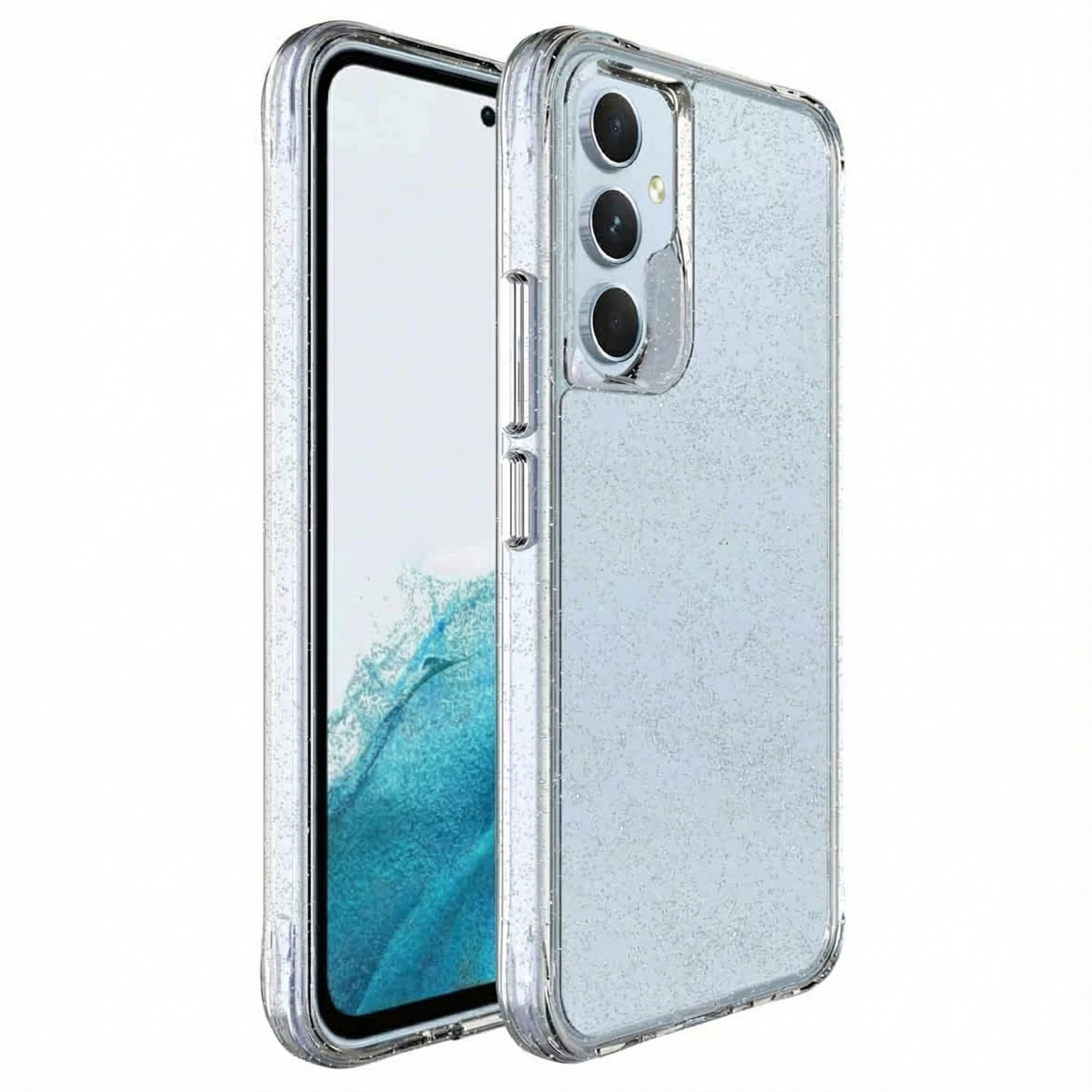 imoshion Klare Glitter Backcover für das Samsung Galaxy A54 (5G) - Silber