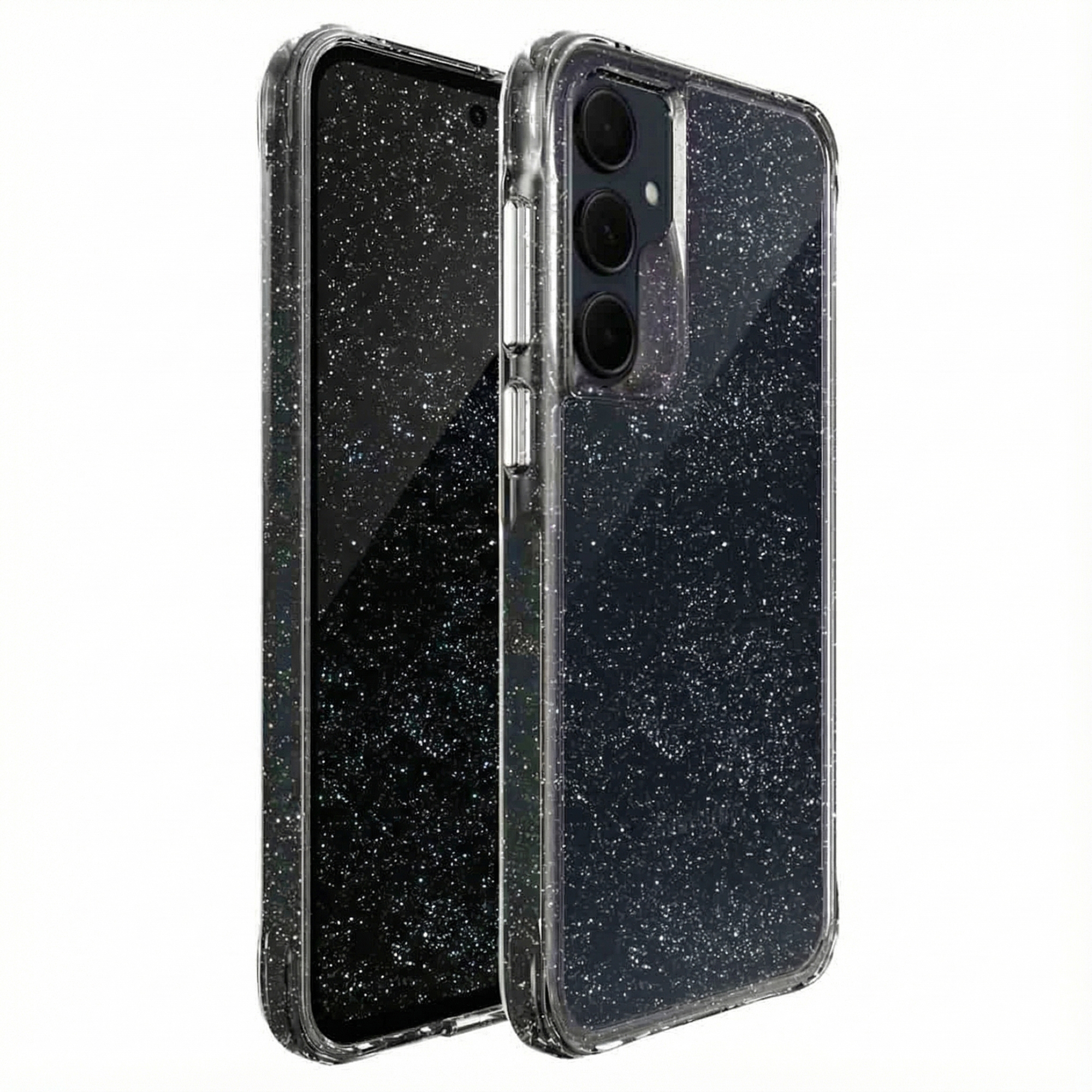 imoshion Klare Glitter Backcover für das Samsung Galaxy A35 - Silber