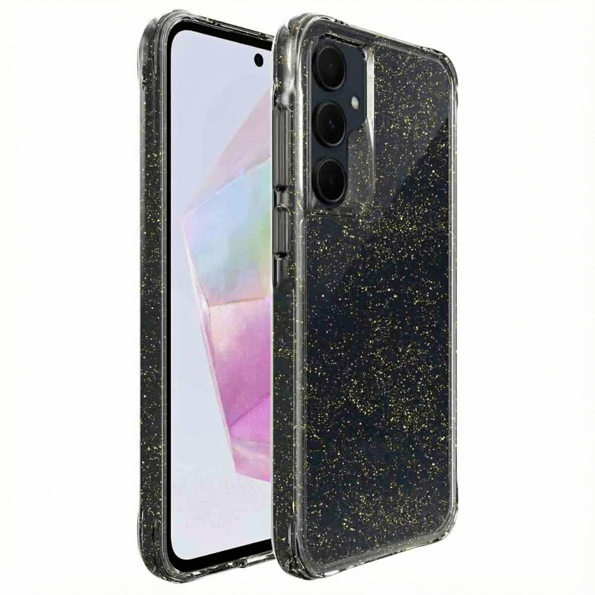 imoshion Klare Glitter Backcover für das Samsung Galaxy A35 - Gold