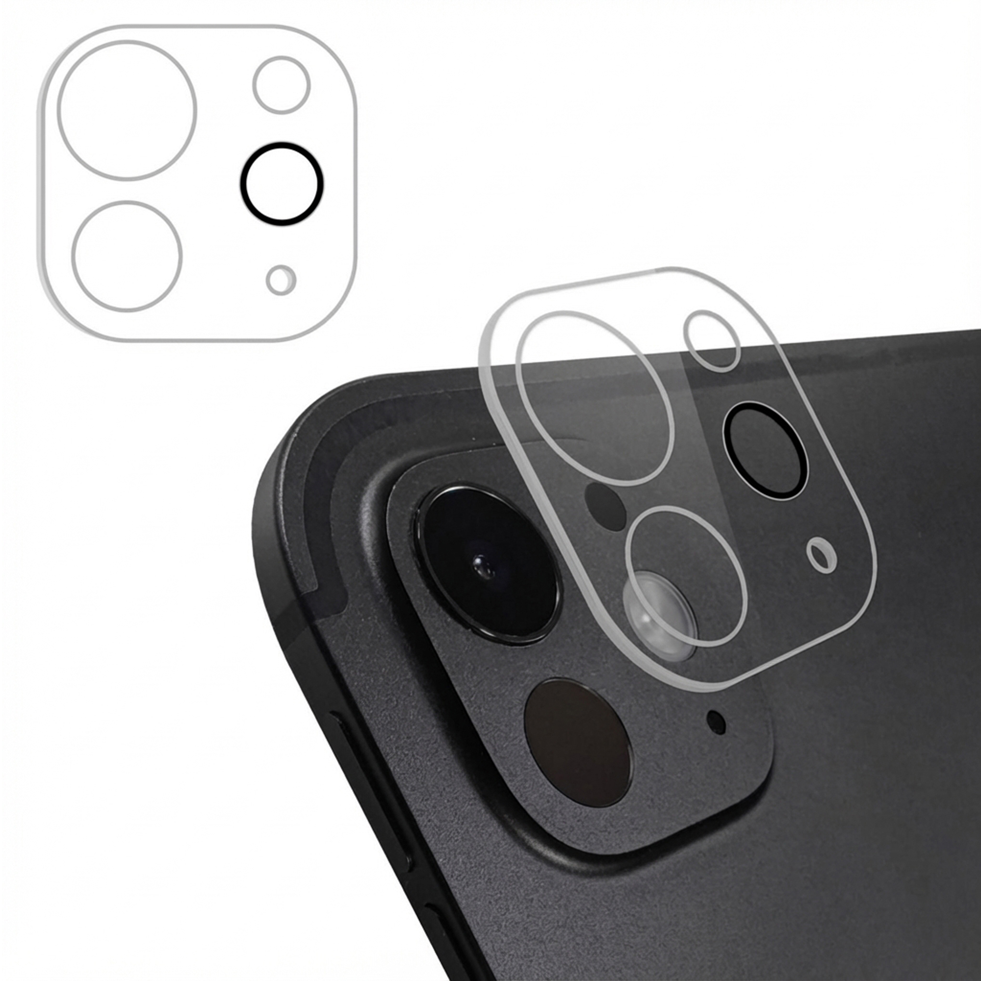 imoshion Kameraprotektor aus Glas 2er-Pack für das Apple iPad Pro 11 (2025) M5 / (2024) M4 / iPad Pro 13 (2025) M5 / (2024) M4