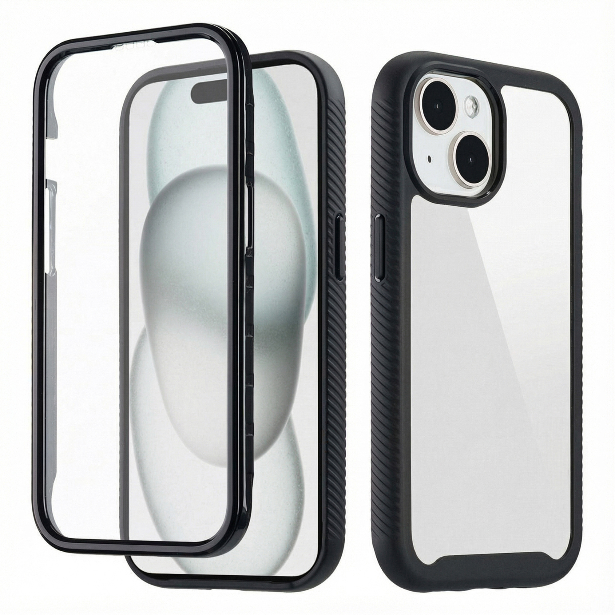 imoshion 360° Full Protective Case für das Apple iPhone 15 - Schwarz