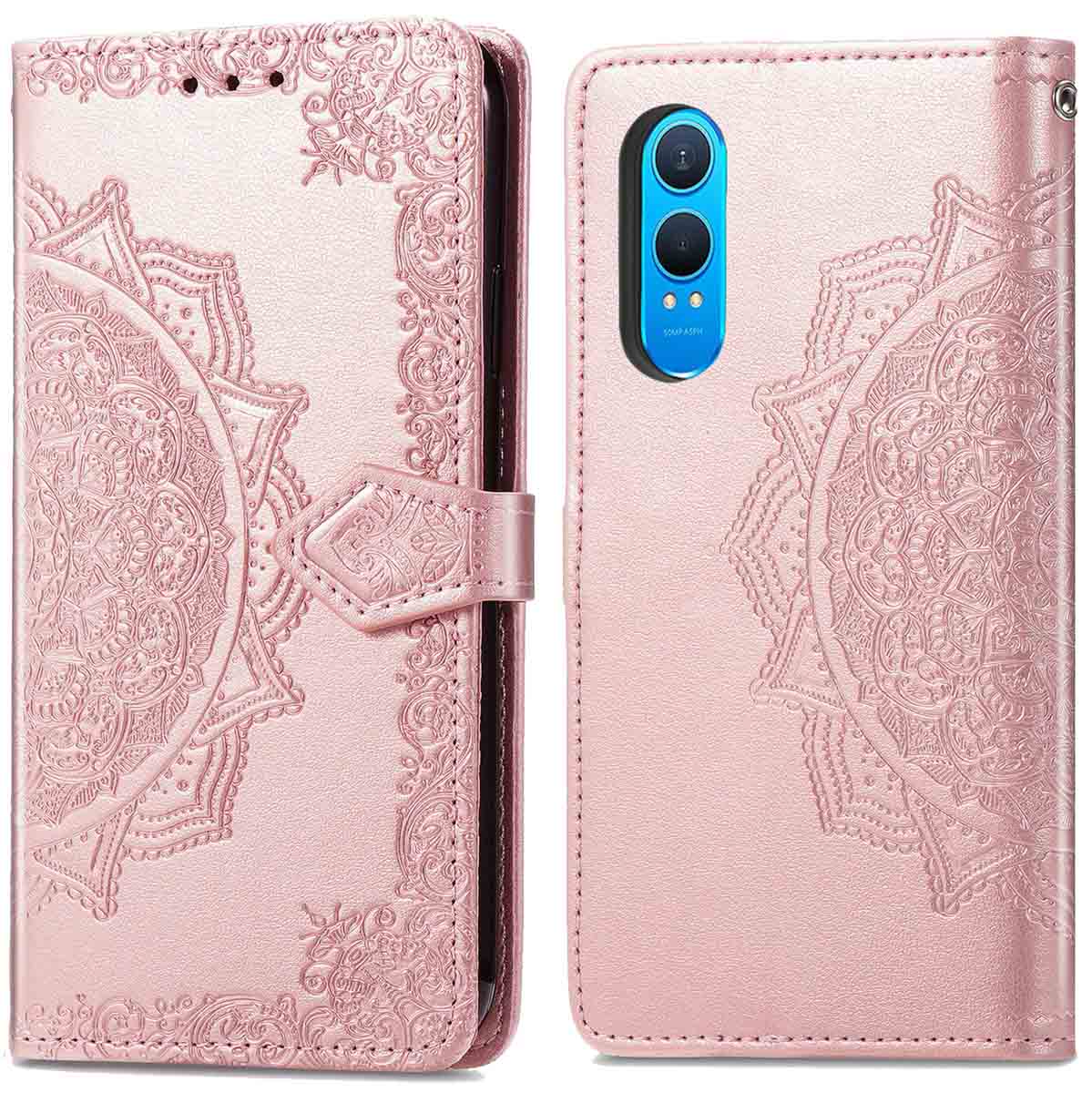 imoshion Mandala Klapphülle für das OnePlus Nord CE 4 Lite 5G - Rosé gold