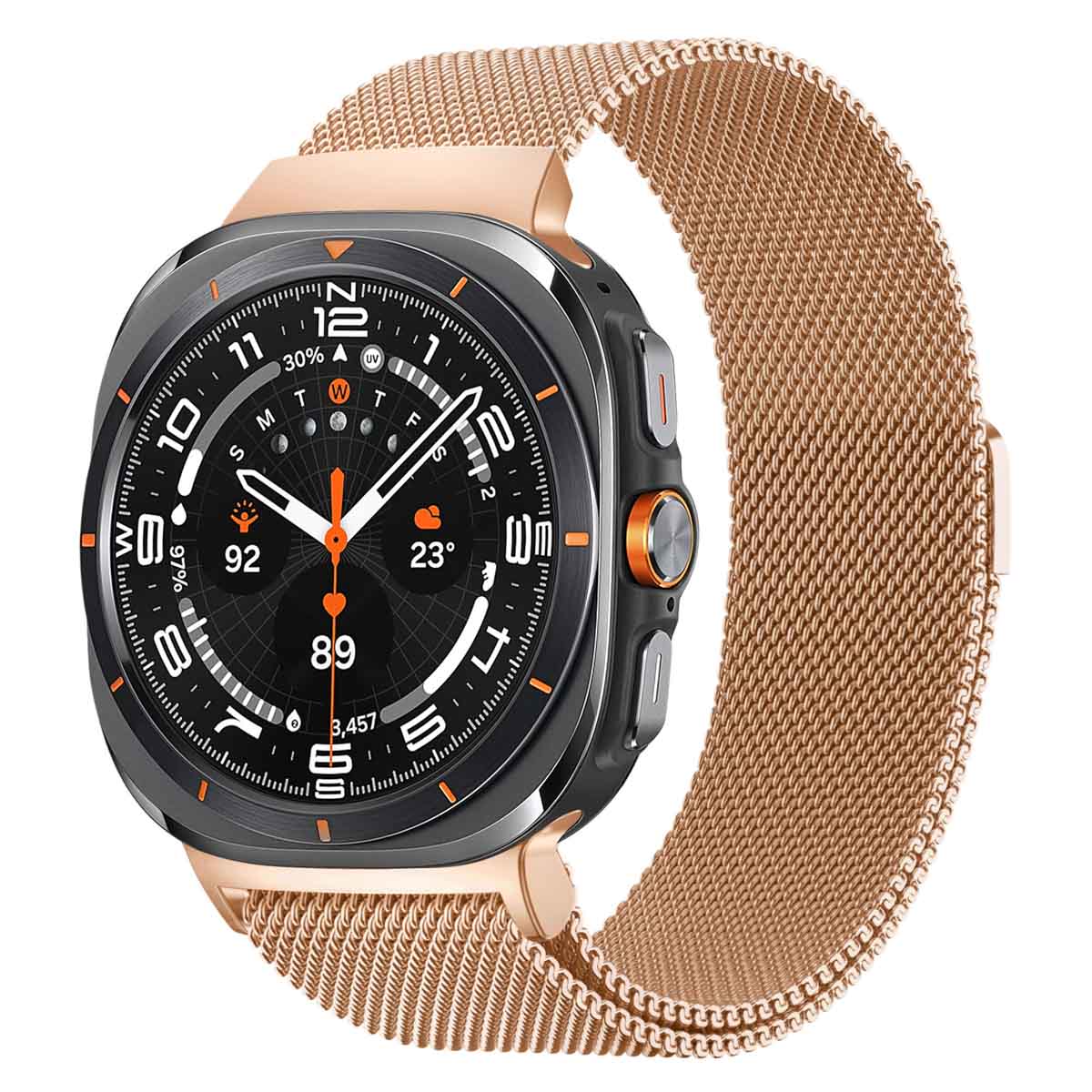 imoshion Magnetisches Milanaise Armband für Samsung Galaxy Watch Ultra 2 (2026) / Ultra (2024/2025) - Rosé gold