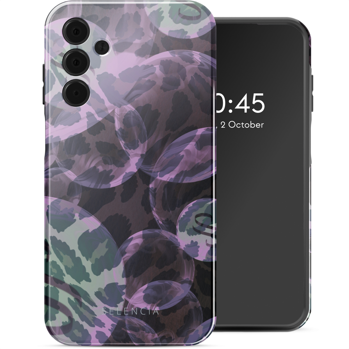 Selencia Vivid Back Cover für das Samsung Galaxy A15 (5G) - Leo Bubble Green