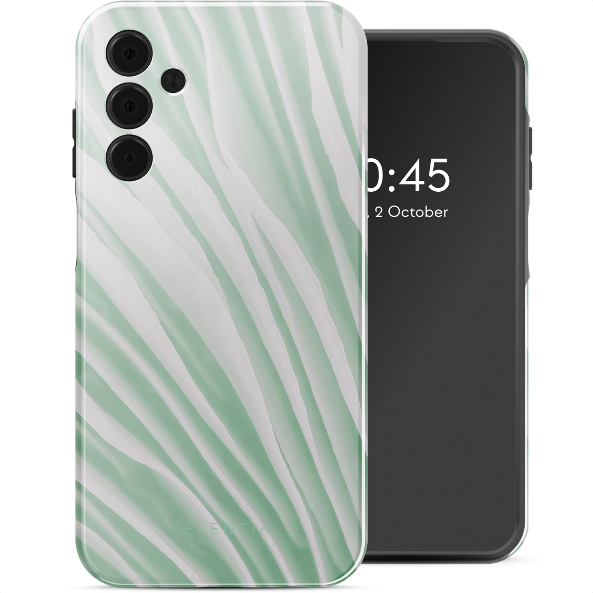 Selencia Vivid Back Cover für das Samsung Galaxy A15 (5G) - Nature Grayed Jade