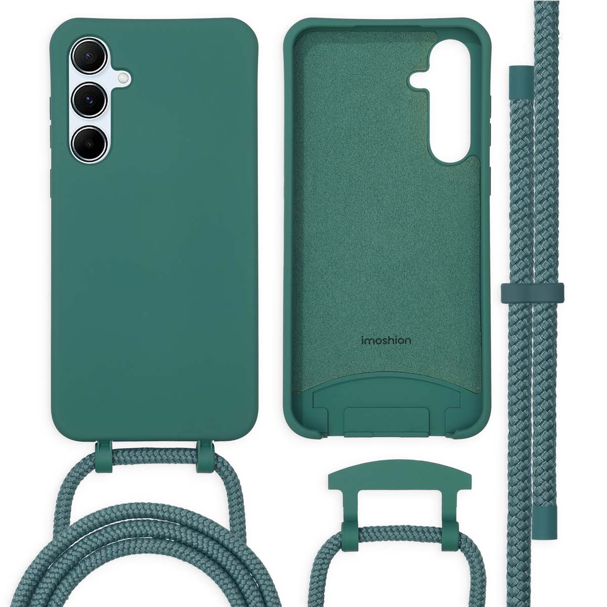 imoshion Color Backcover mit abtrennbarem Band für das Samsung Galaxy A55 - Dunkelgrün