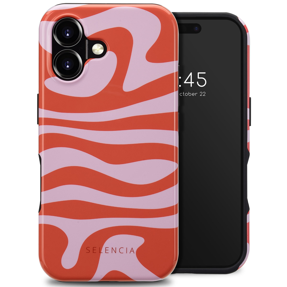 Selencia Vivid Rückabdeckung mit MagSafe für das Apple iPhone 16 - Dream Swirl Pink