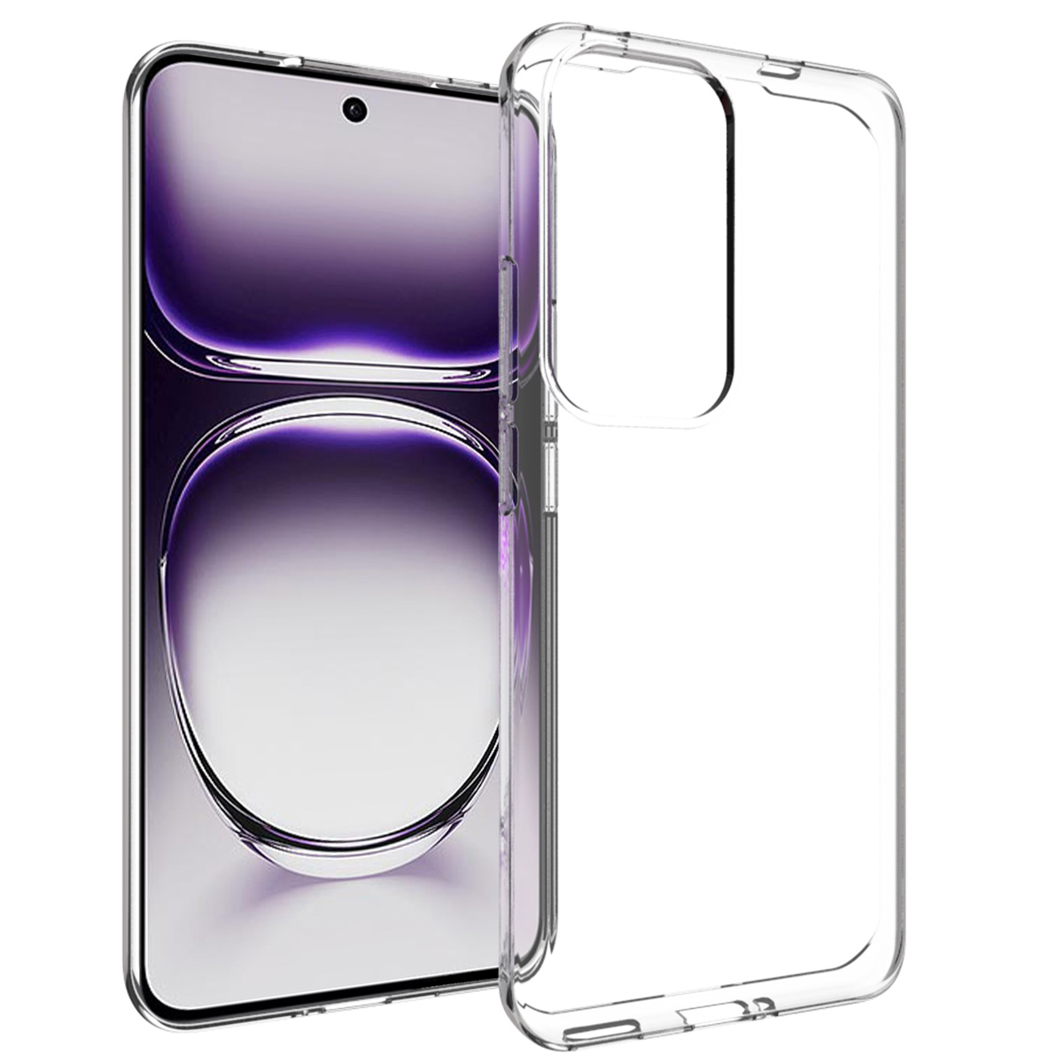 Accezz Clear TPU Backcover für das Oppo Reno 12 - Transparent