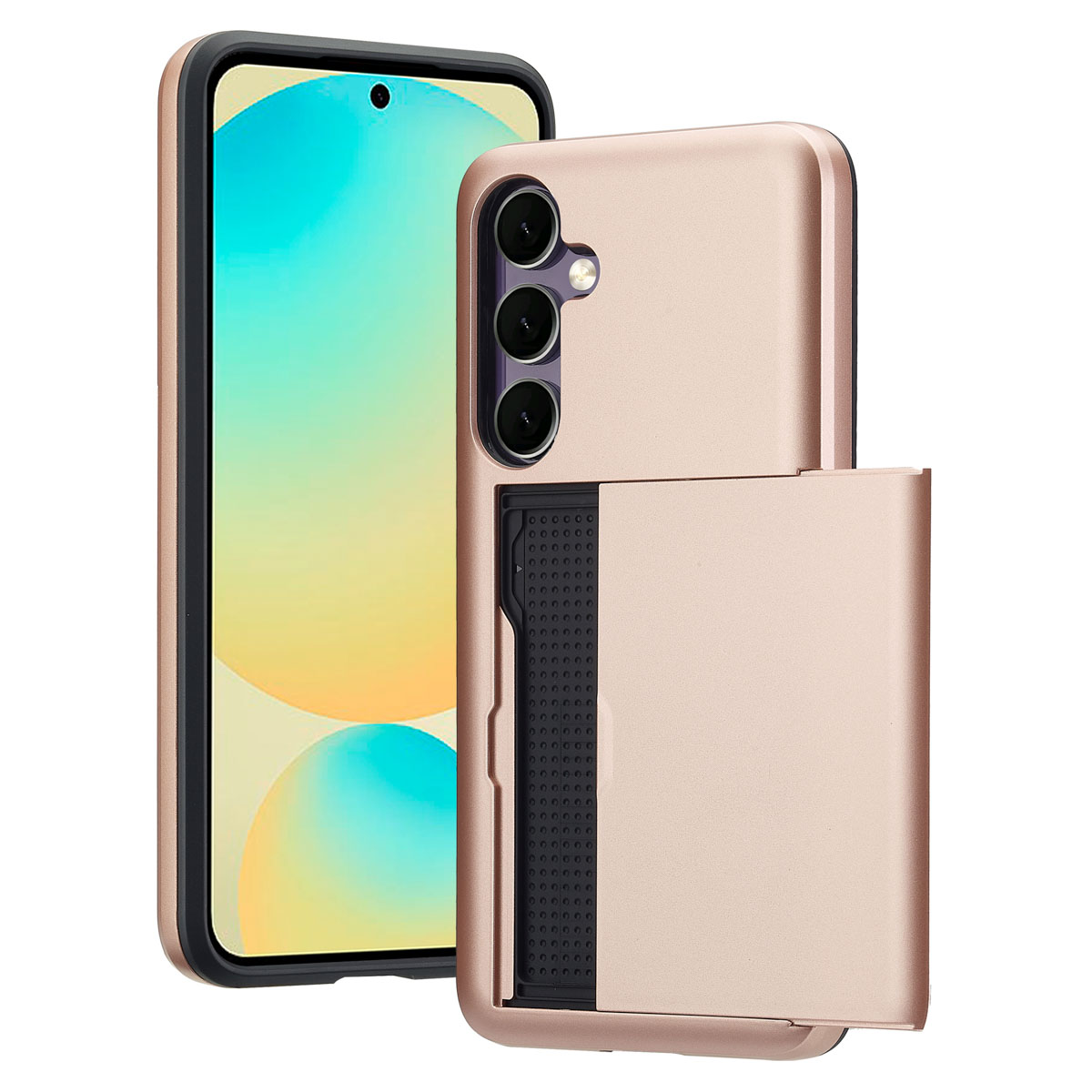 imoshion Backcover mit Kartenfach für das Samsung Galaxy S24 FE - Rosé gold