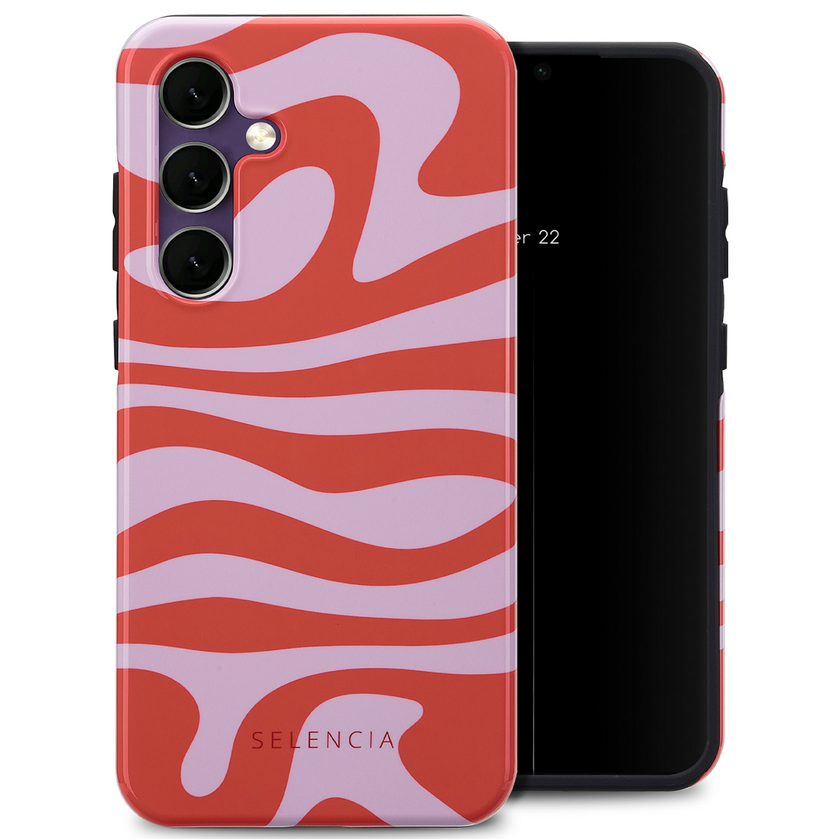 Selencia Vivid Back Cover für das Samsung Galaxy S24 FE - Dream Swirl Pink