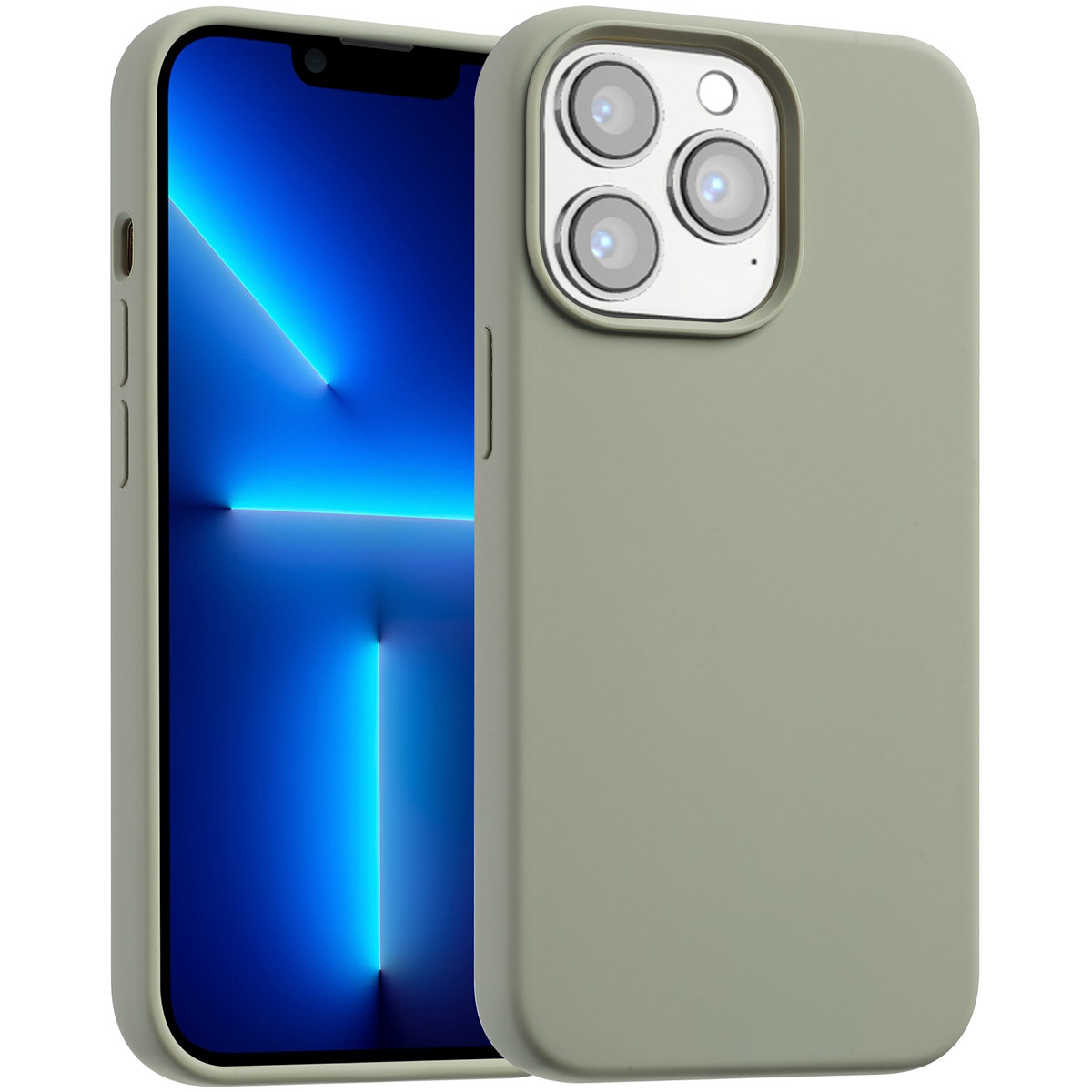 Accezz Liquid Silikoncase mit MagSafe für das Apple iPhone 13 Pro - Cooper Green