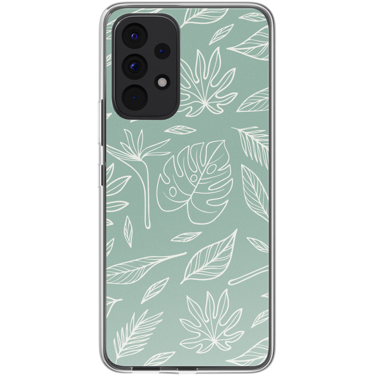 imoshion Design Hülle für das Samsung Galaxy A53 - Leaves Line-Art
