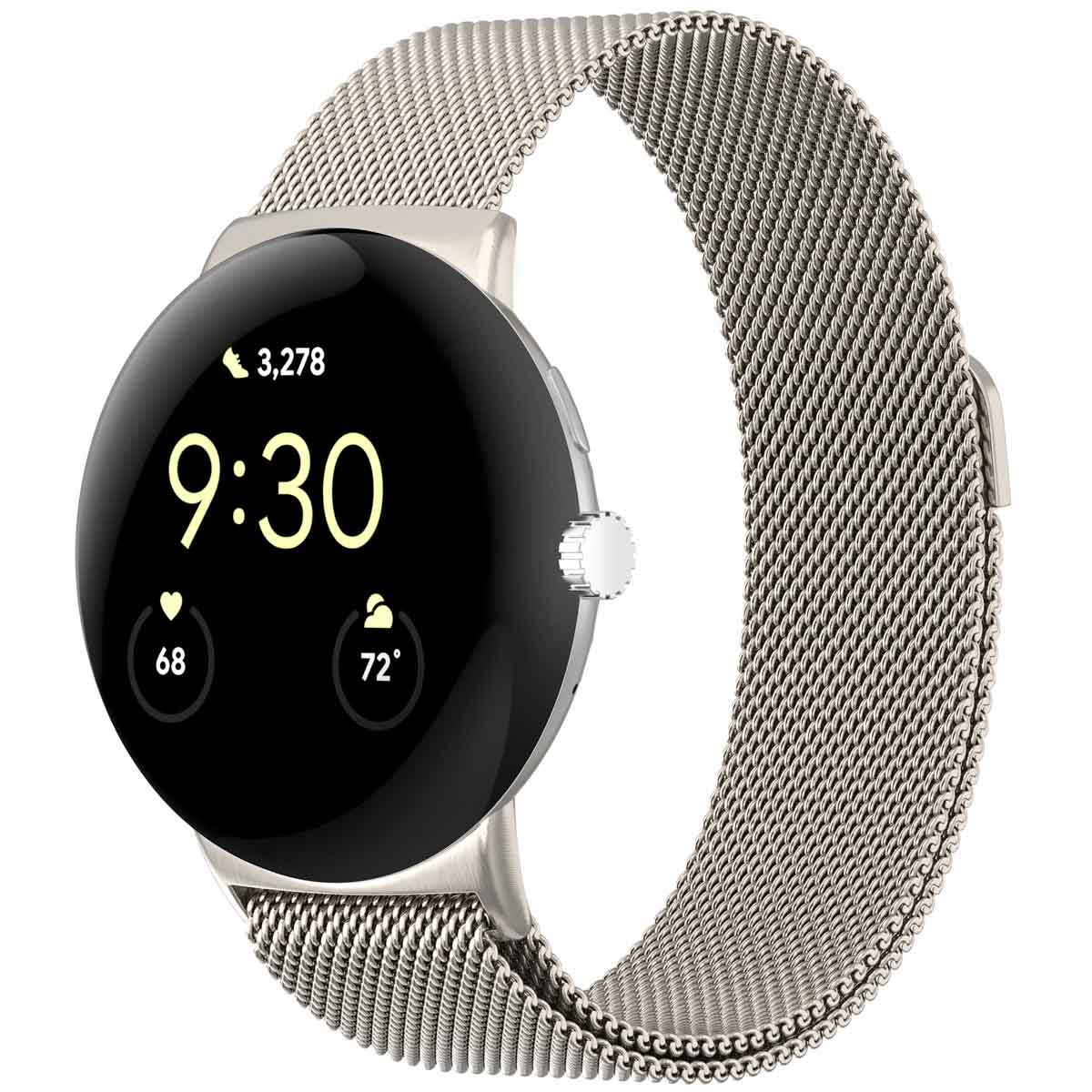 imoshion Magnetisches Milanaise Armband für Google Pixel Watch 5 / 4 / 3 (45 mm) - Starlight
