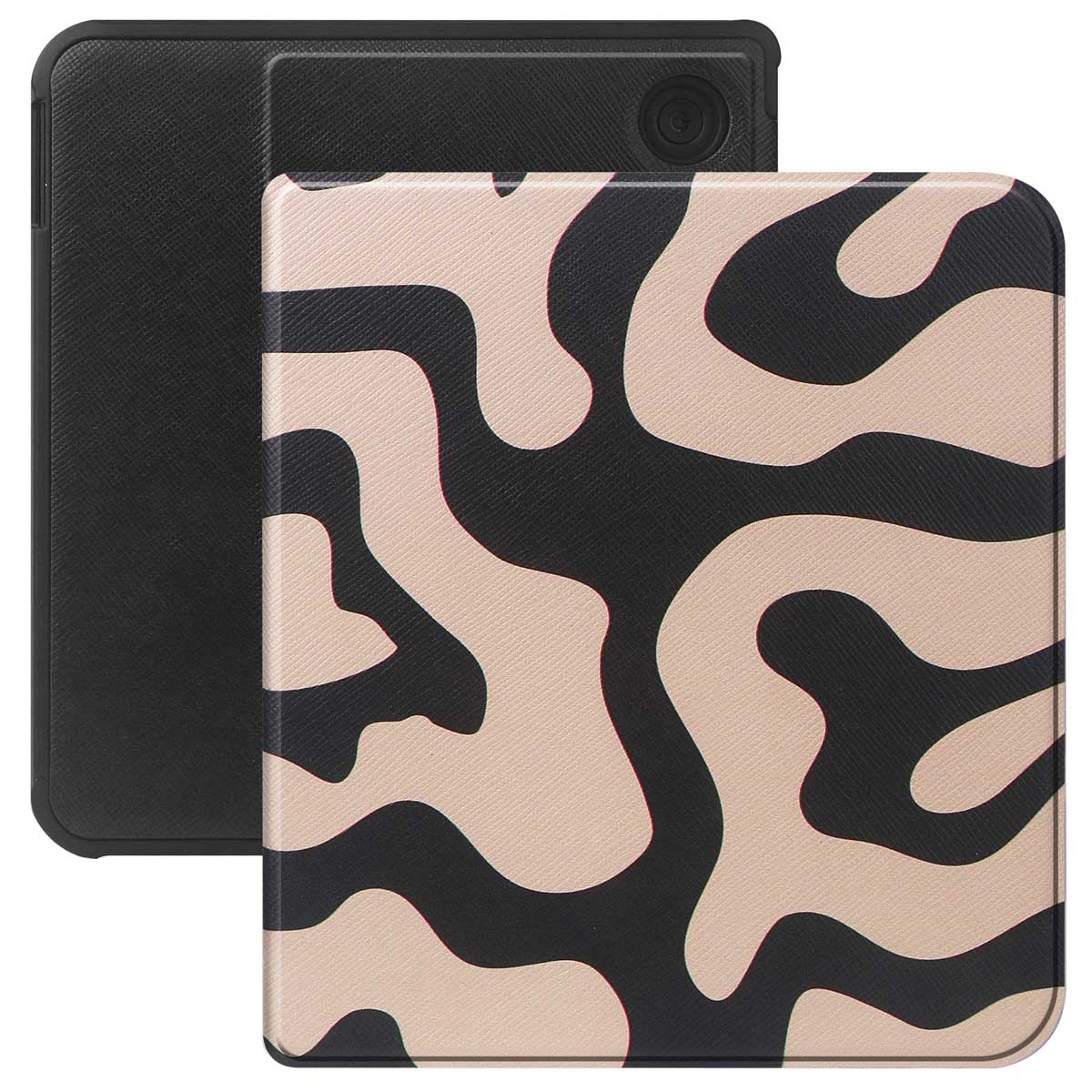 Selencia Vivid Klapphülle für das Kobo Libra Colour / Libra 2 - Art Wave Black