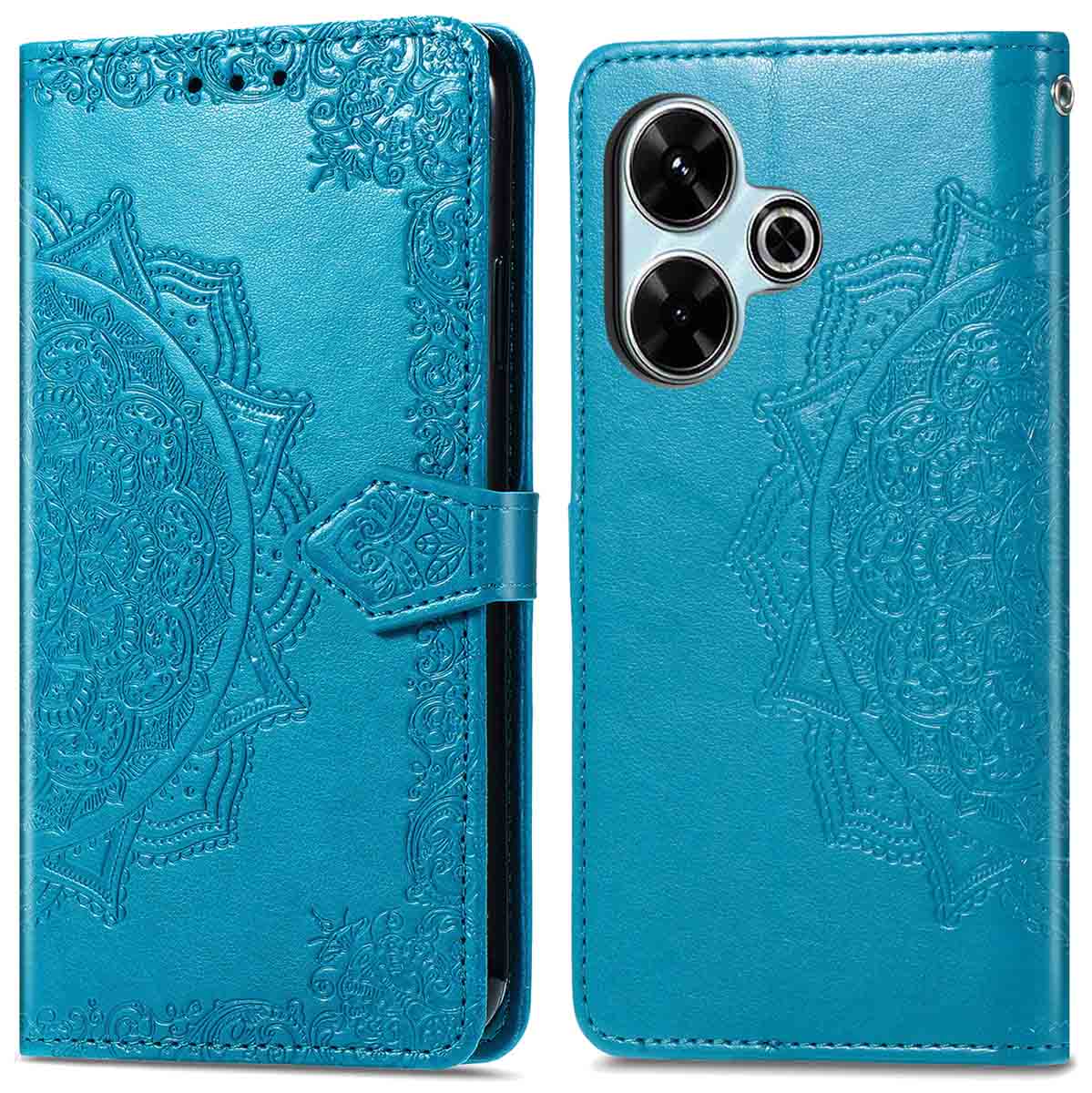 imoshion Mandala Klapphülle für das Xiaomi Redmi 13 4G - Türkis