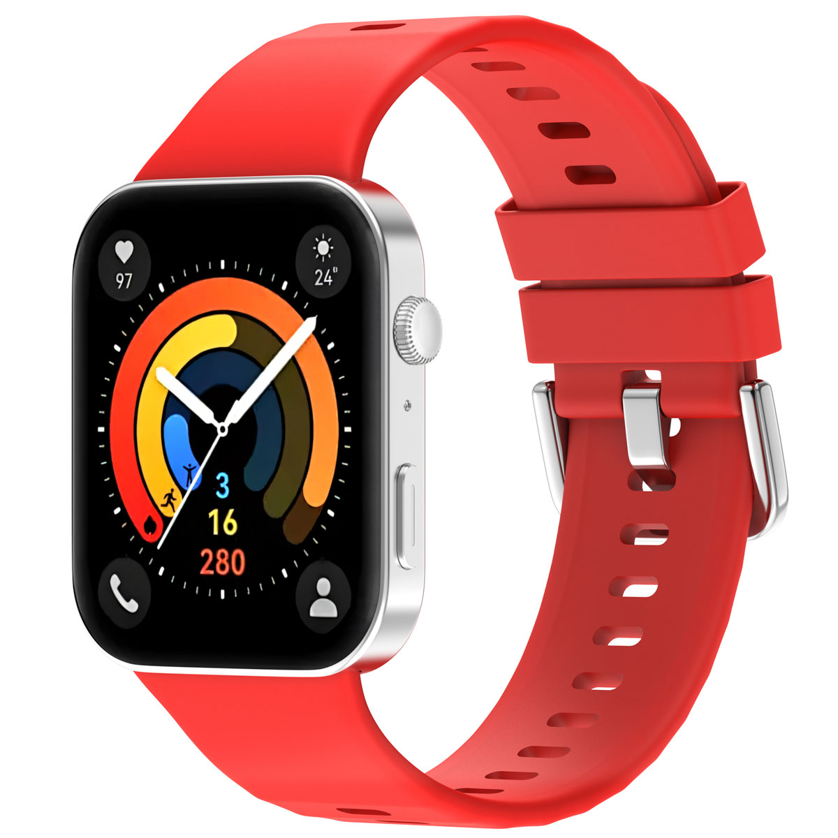 imoshion Silikonband für das Huawei Watch Fit 3 - Rot