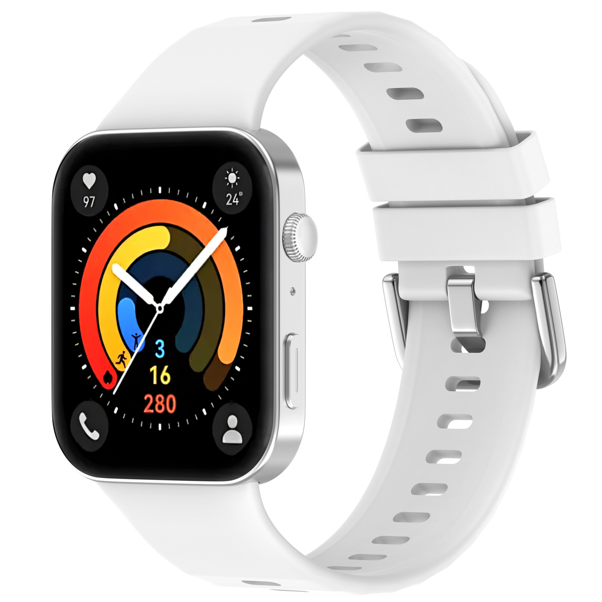 imoshion Silikonband für das Huawei Watch Fit 3 - Weiß