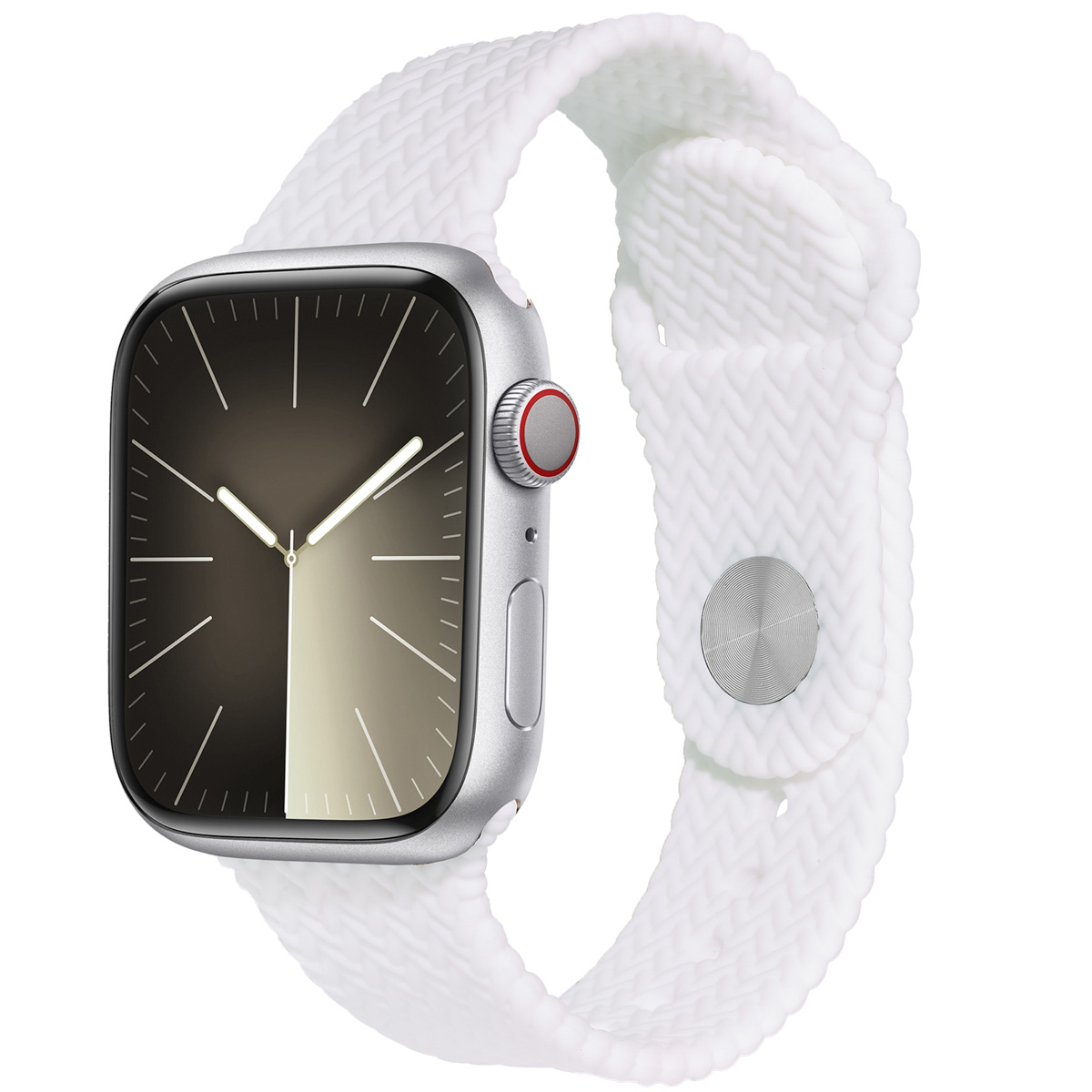 imoshion Geflochtenes Silikonarmband für Apple Watch | 38/40/41/42 mm - Weiß