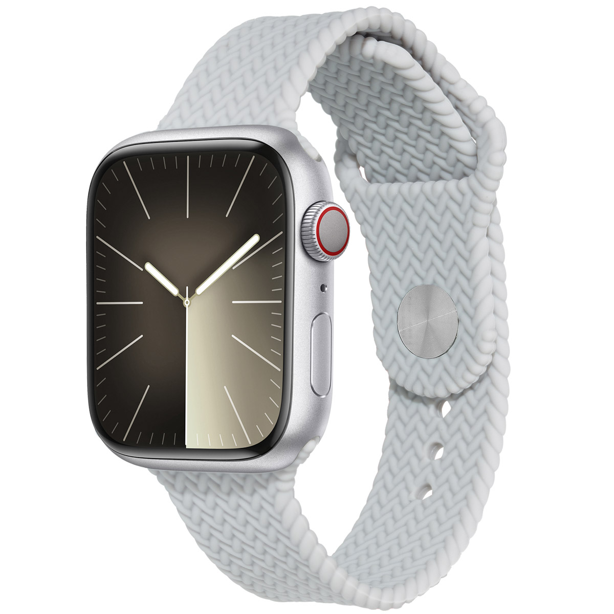 imoshion Geflochtenes Silikonarmband für Apple Watch | 44/45/46/49 mm - Grau