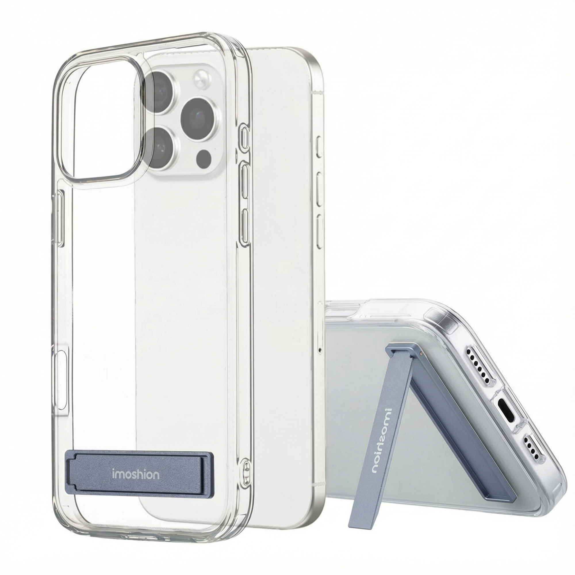 imoshion Back Cover mit Ständer für das Apple iPhone 16 Pro Max - Transparent