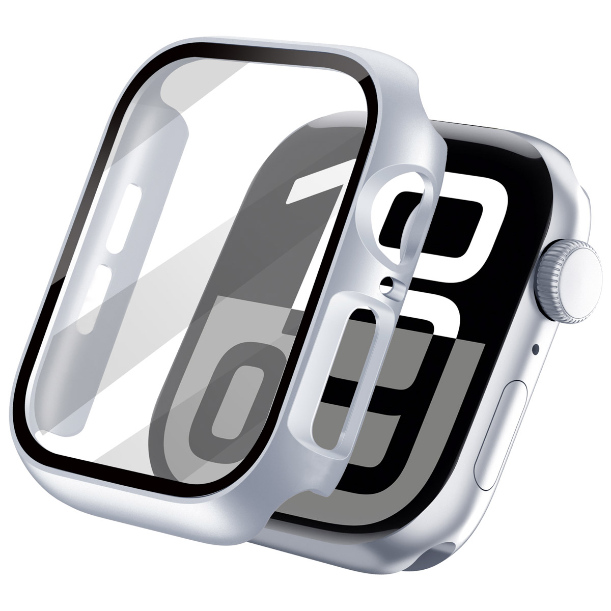 imoshion Full Cover Hard Case für das Apple Watch 10 / 11 - 46 mm - Silber