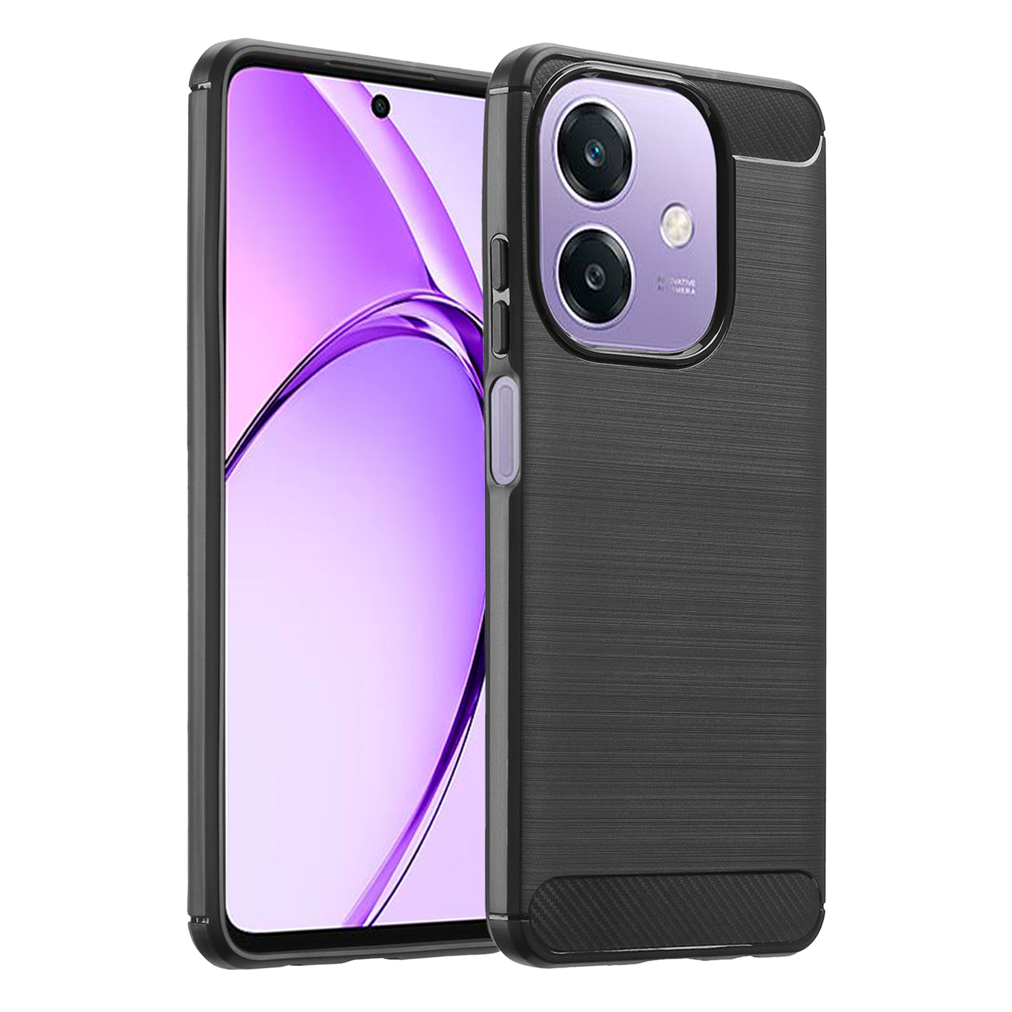 imoshion Brushed Back Cover für das Oppo A40 (4G) / Oppo A40M (4G) / Oppo A60 (5G) - Schwarz