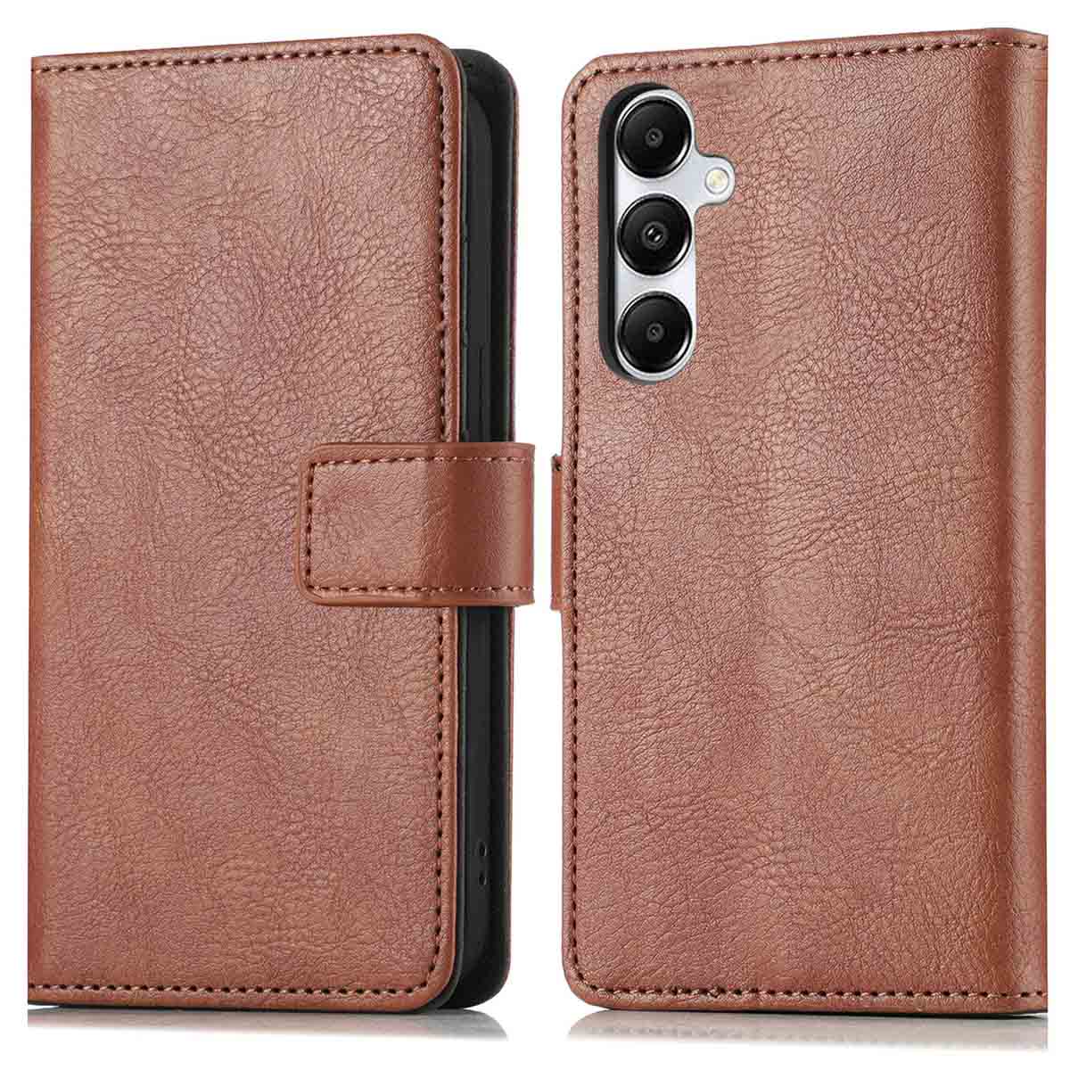 imoshion Luxuriöse Klapphülle für das Samsung Galaxy S25 / S24 - Braun