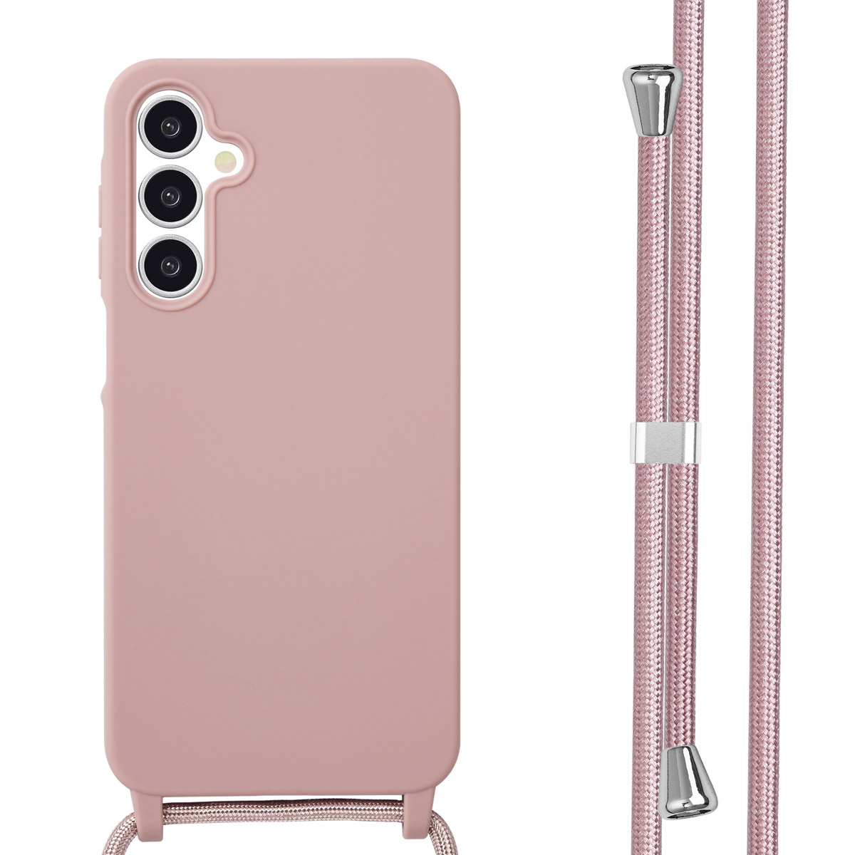 imoshion SilikonHülle mit Band für das Samsung Galaxy A16 - Sand Pink