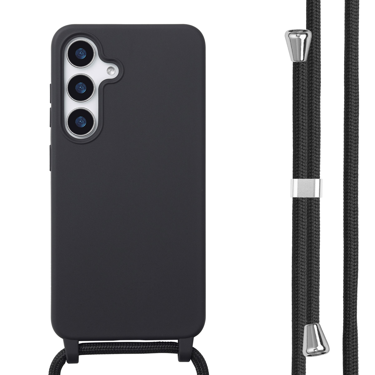 imoshion SilikonHülle mit Band für das Samsung Galaxy S25 - Schwarz