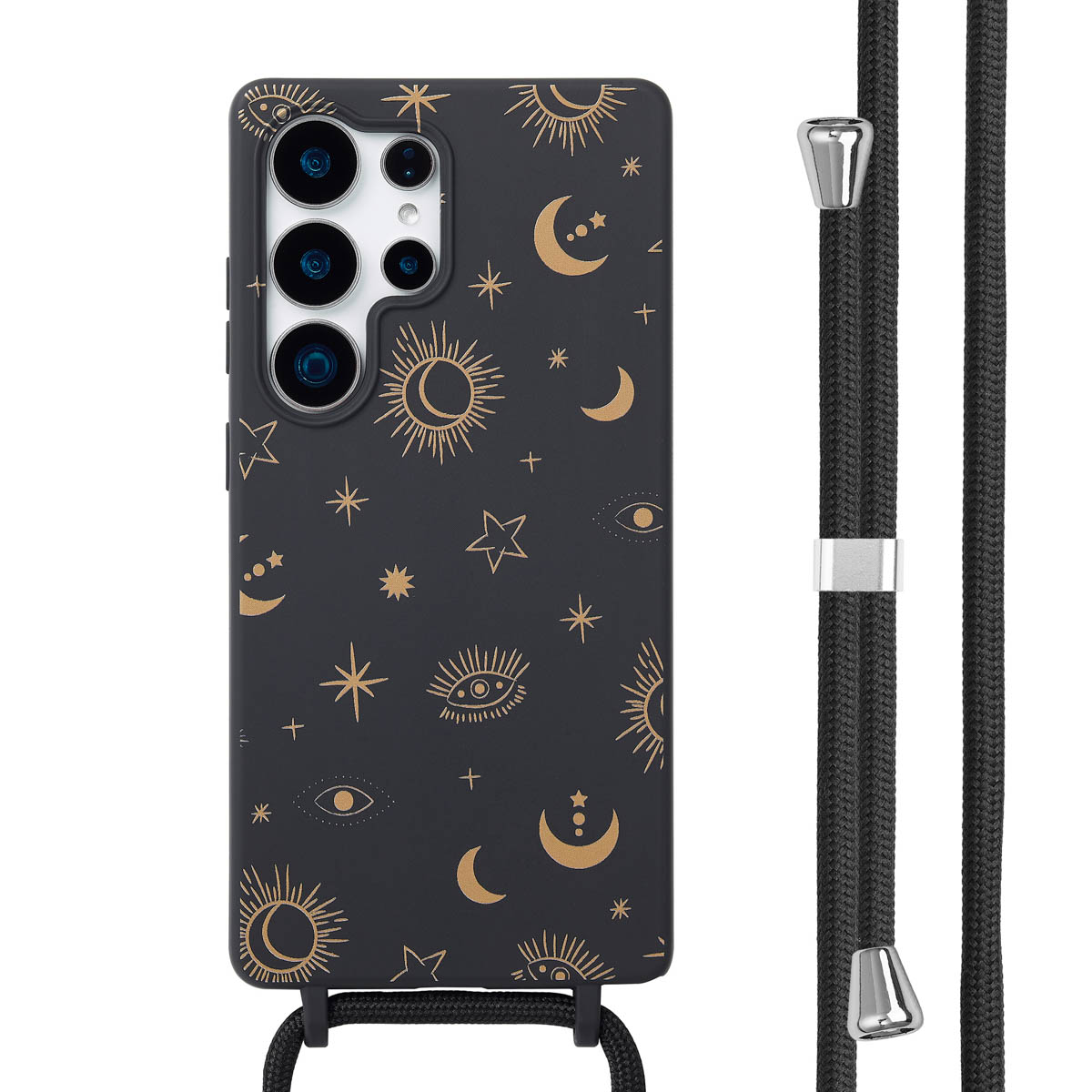 imoshion SilikonHülle design mit Band für das Samsung Galaxy S25 Ultra - Sky Black