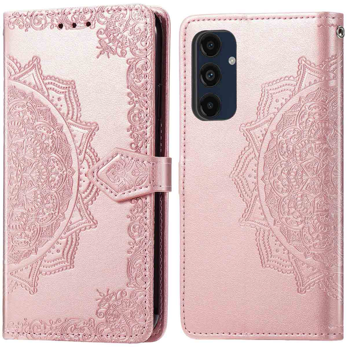 imoshion Mandala Klapphülle für das Samsung Galaxy A16 - Rosé gold